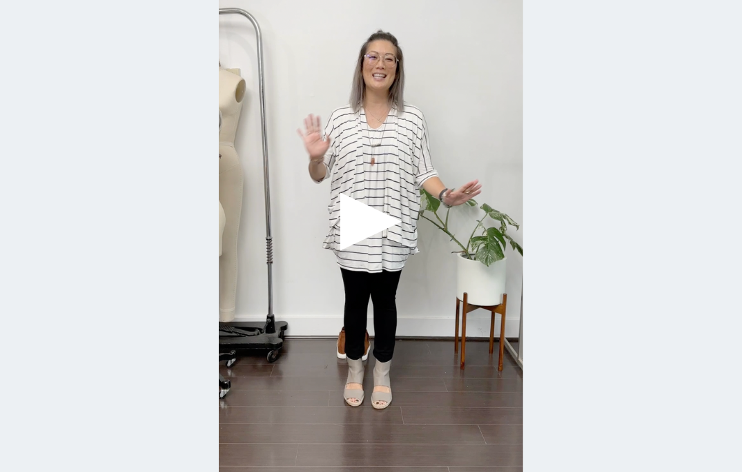 Style Video - Flash Sale: Navy Thin Stripe Natasha Dress and Loren Kimono
