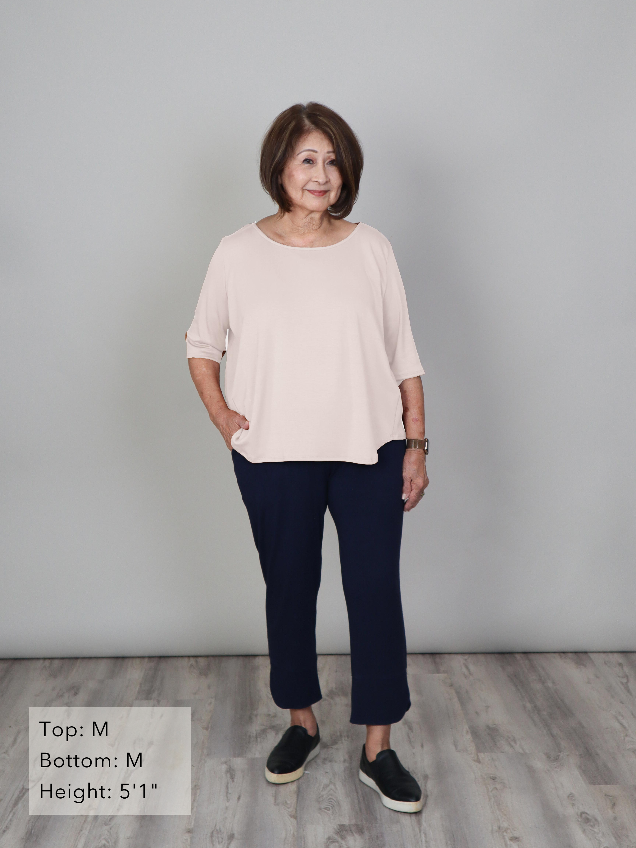 Hannah Top - Pua Soft Ponte