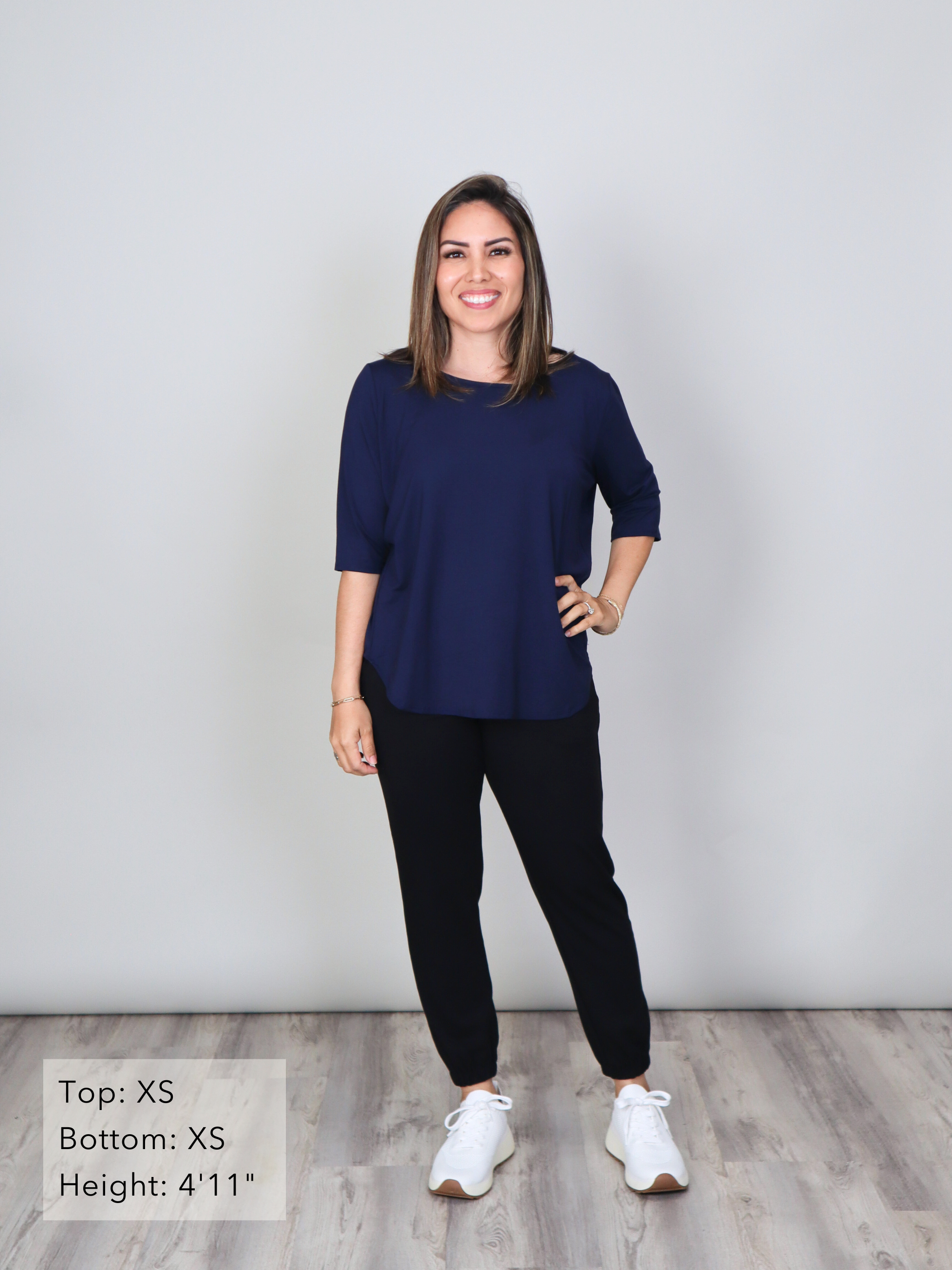 Hannah Top - Midnight Soft Ponte