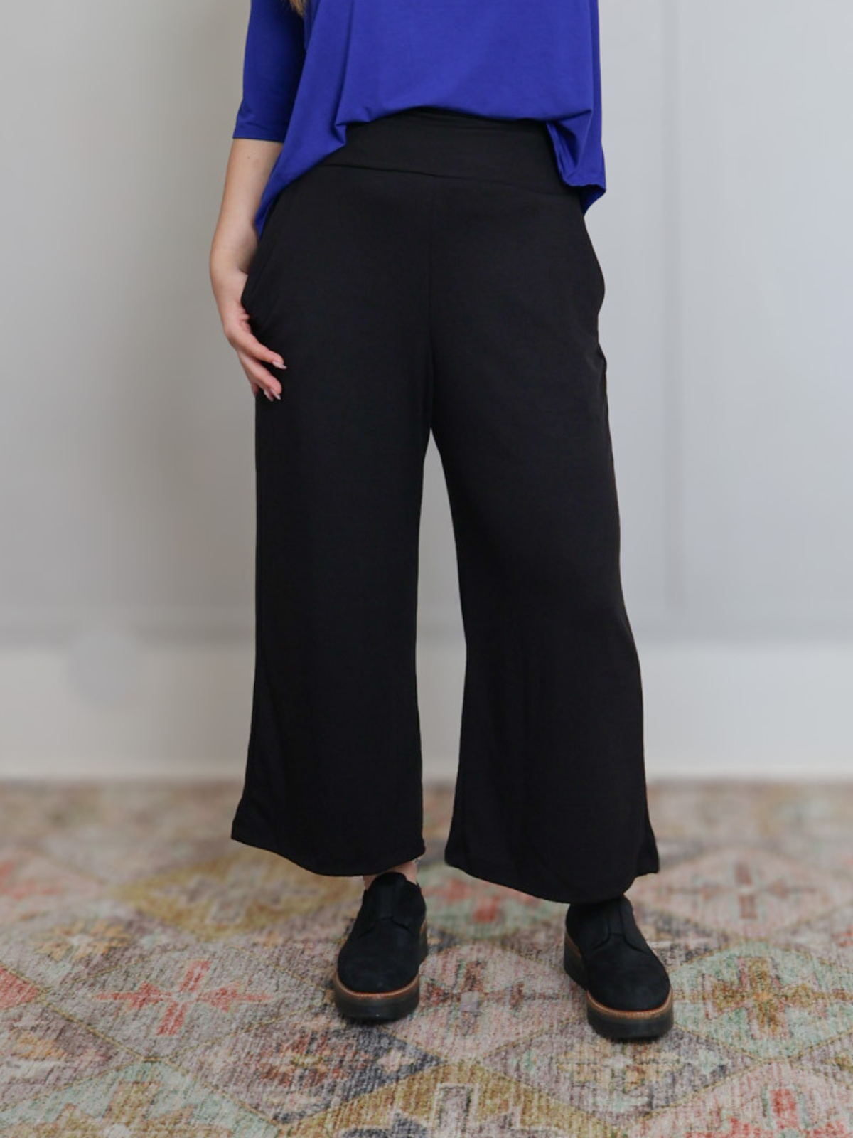Milo Pant - Black Soft Ponte | Allison Izu Milo Pant - Black Soft Ponte | Allison Izu
