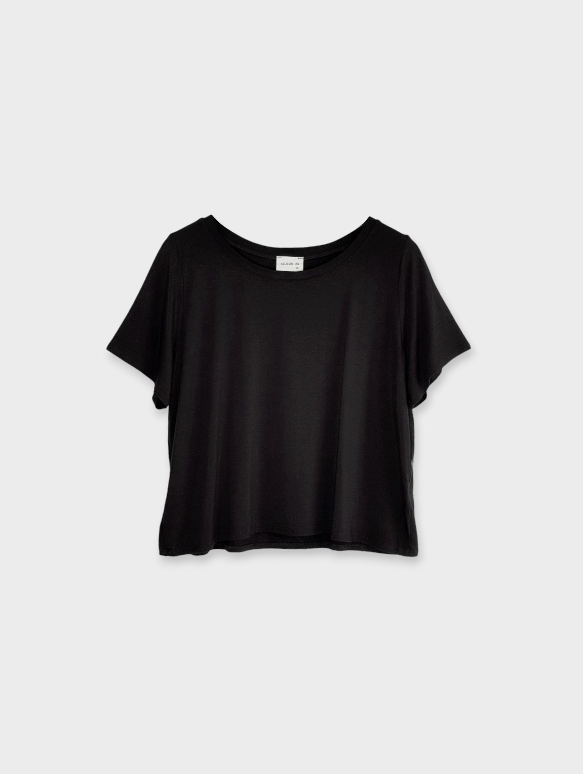 Emi Top - Black Rayon Jersey