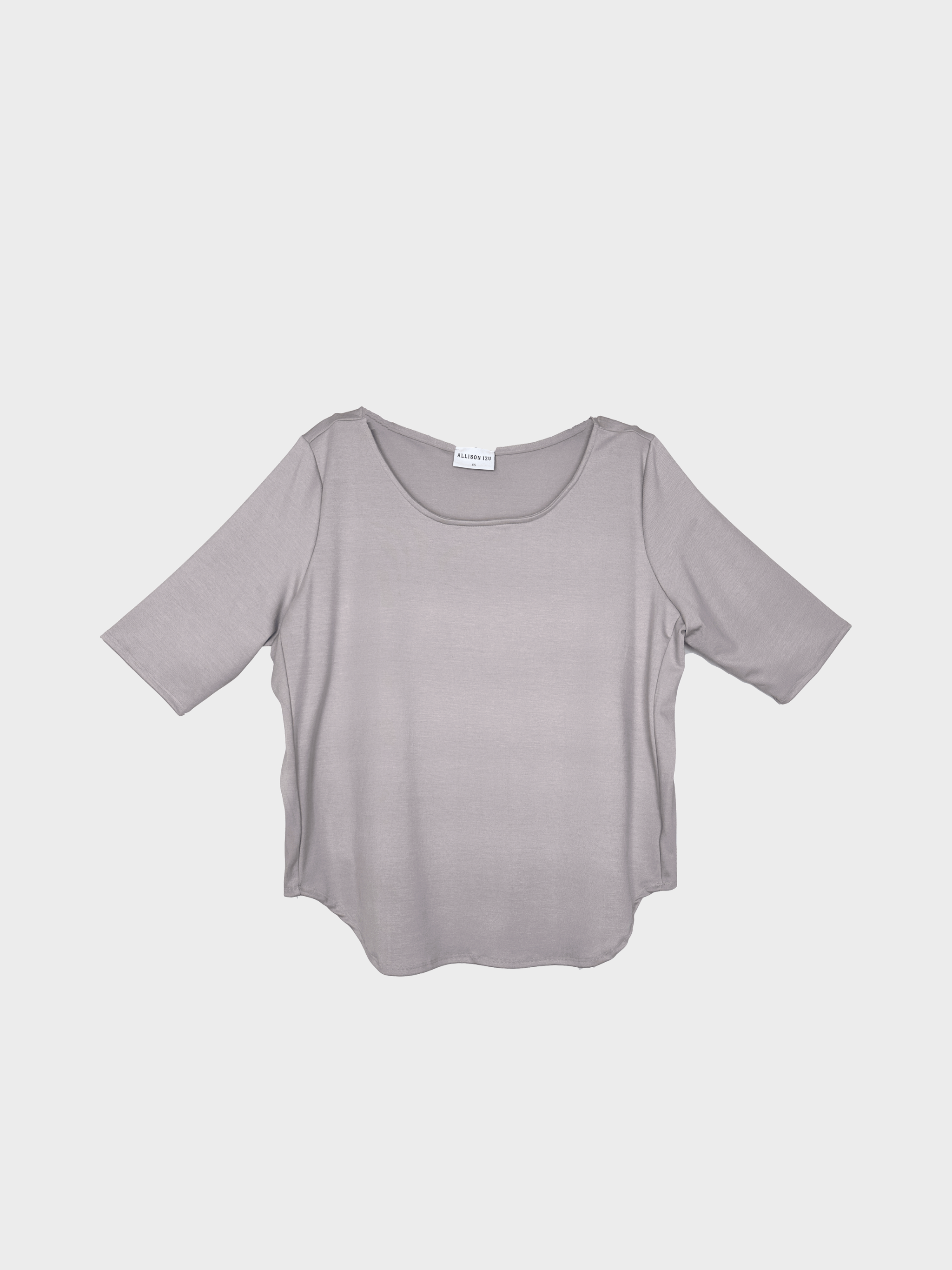 Hannah Top - Grey Skies Soft Ponte