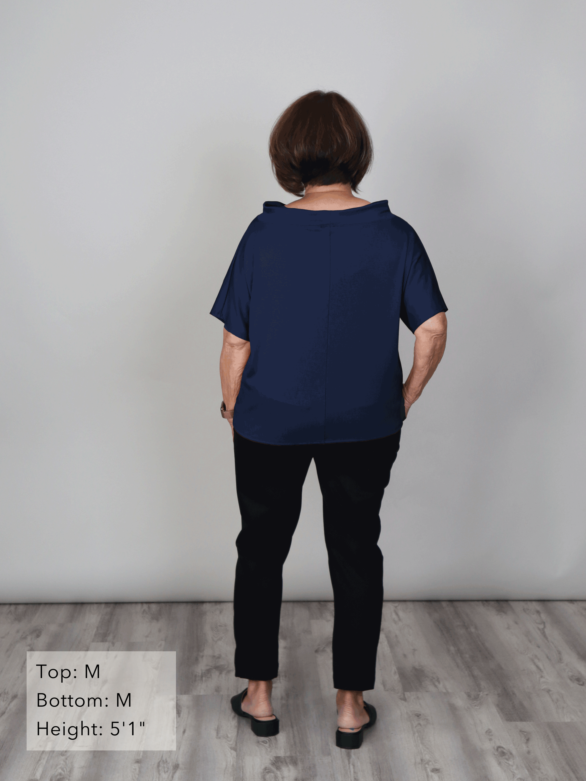 Audrey Top - Midnight Soft Ponte