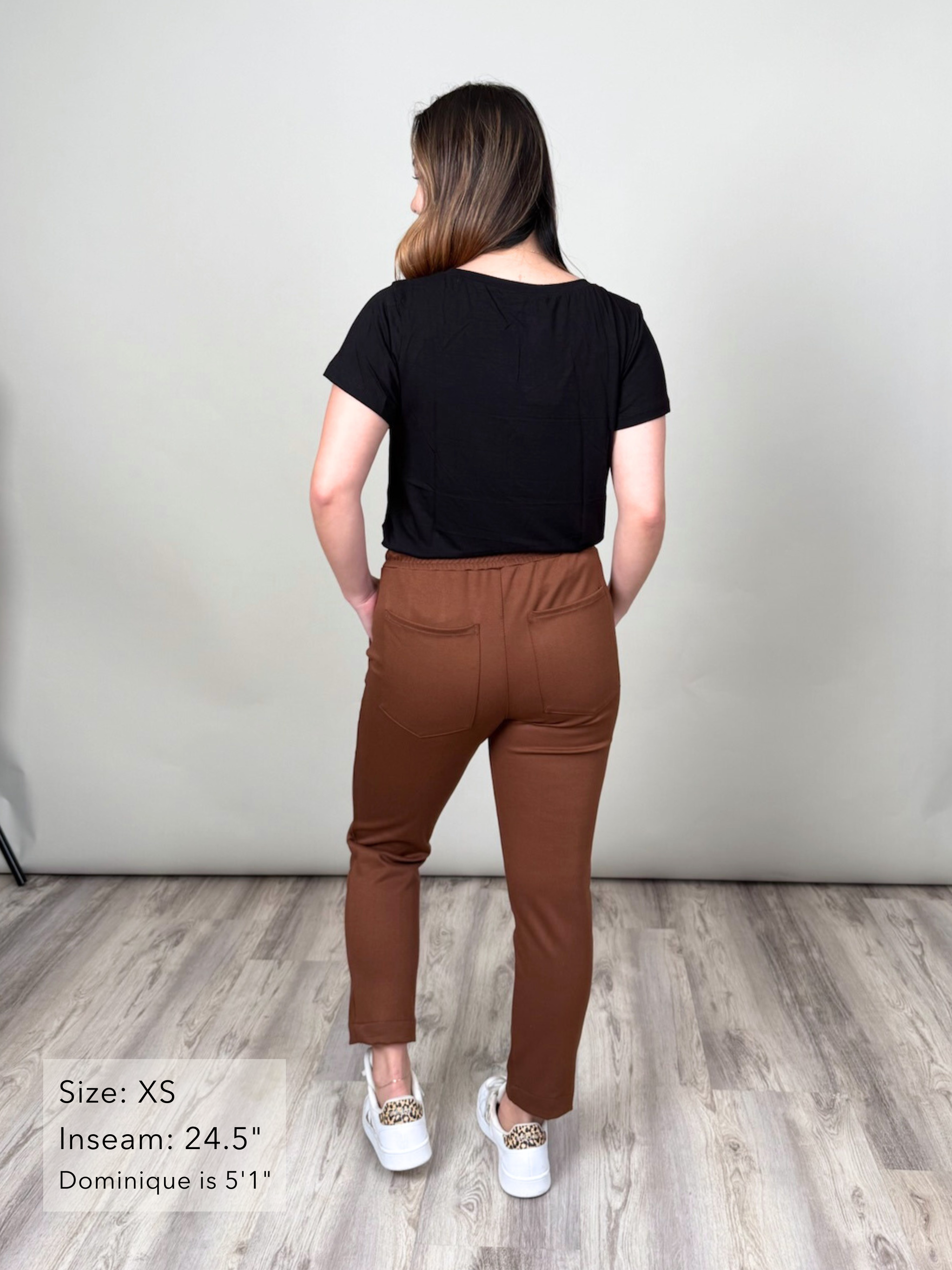 Brooklyn Pant - Toffee Twill Ponte