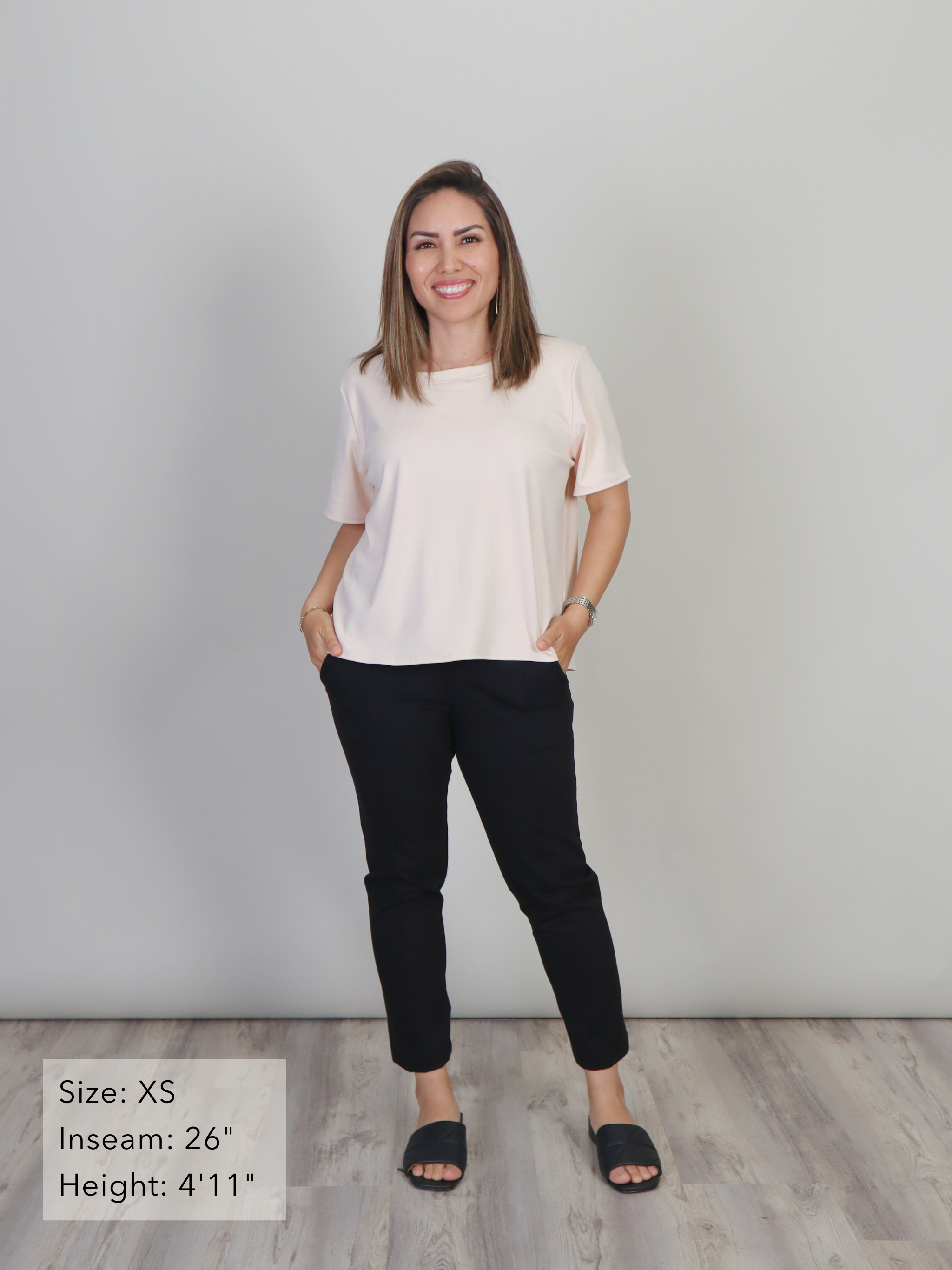 Brooklyn Pant - Black Twill Ponte