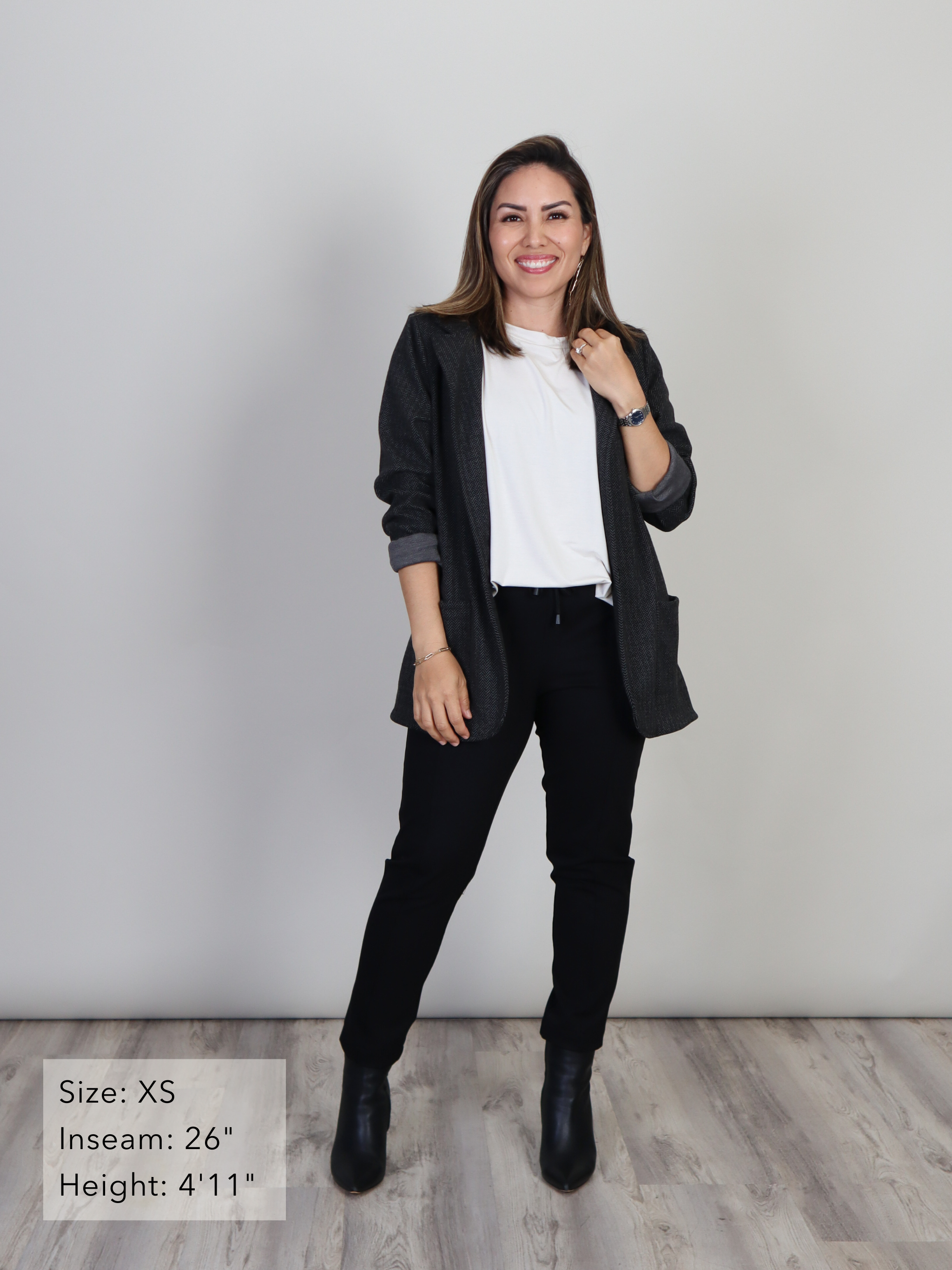 Brooklyn Pant - Black Twill Ponte