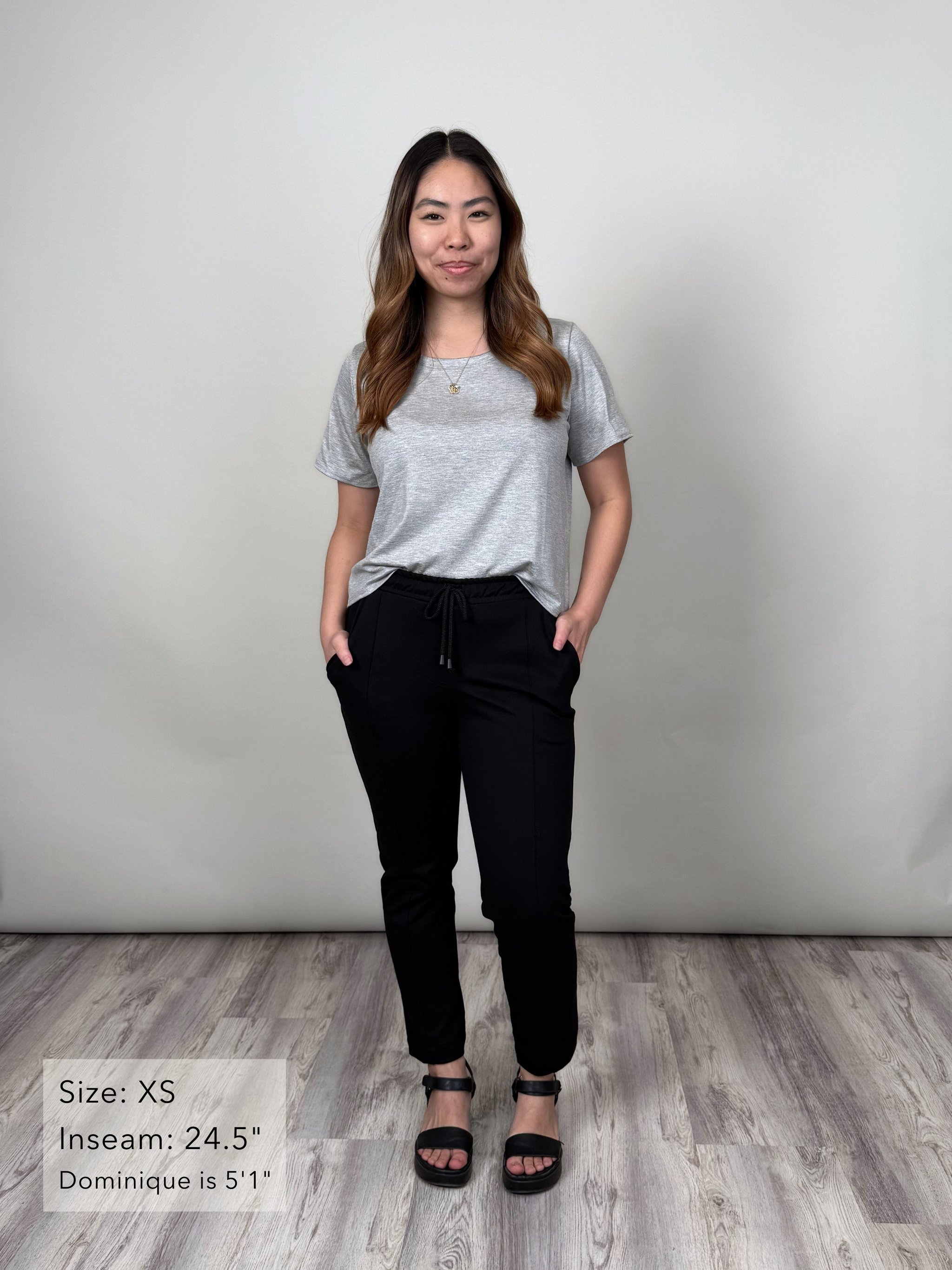 Brooklyn Pant - Black Twill Ponte