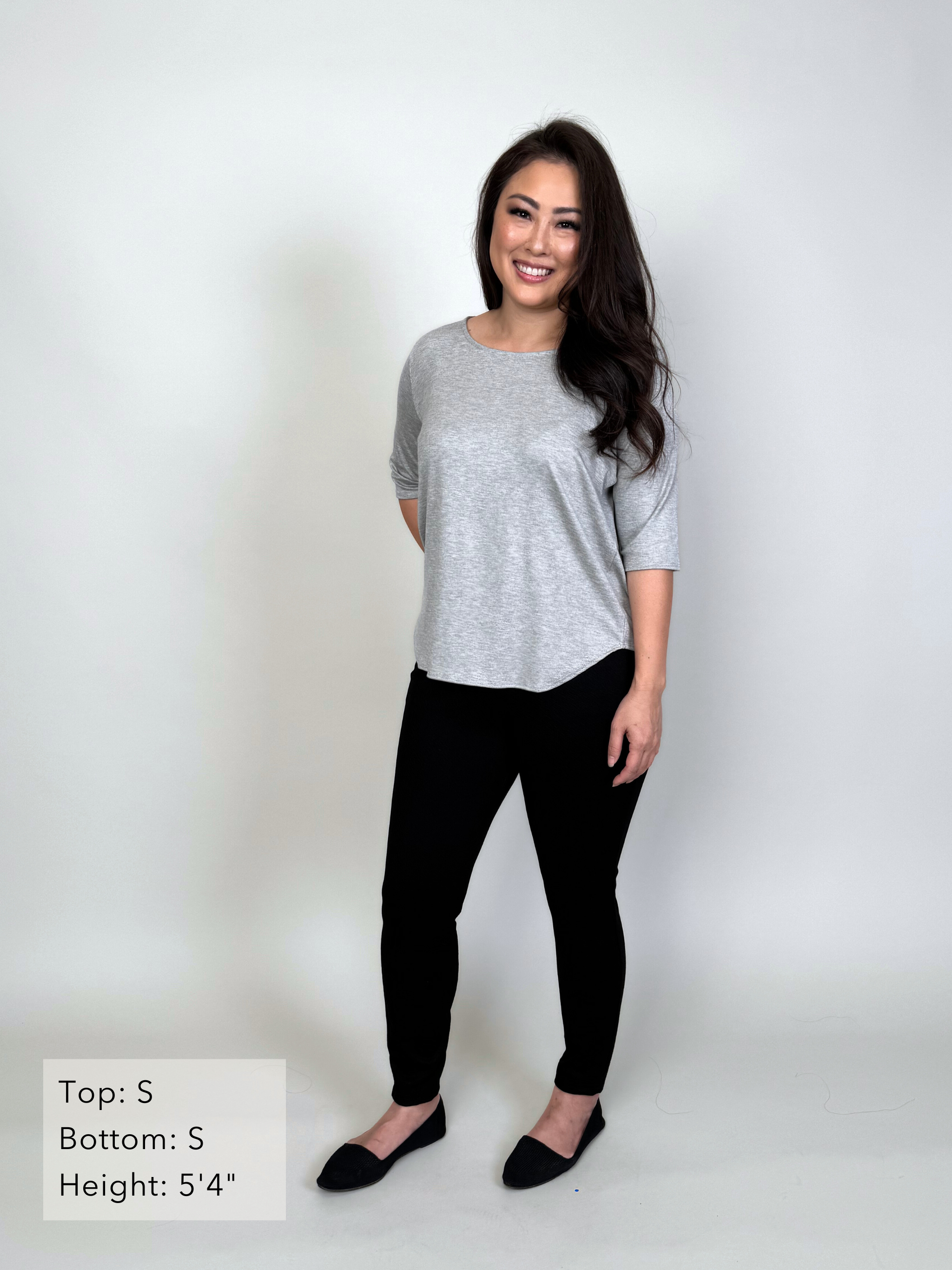 Hannah Top - Heather Grey