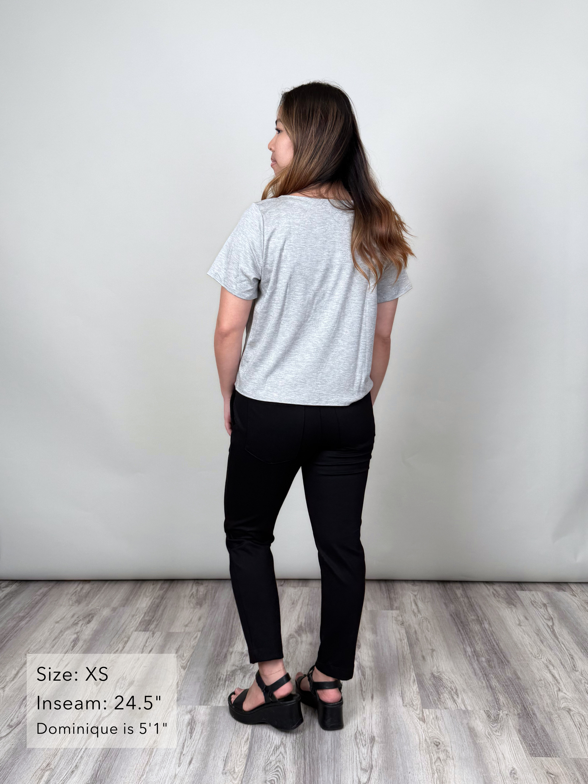 Brooklyn Pant - Black Twill Ponte