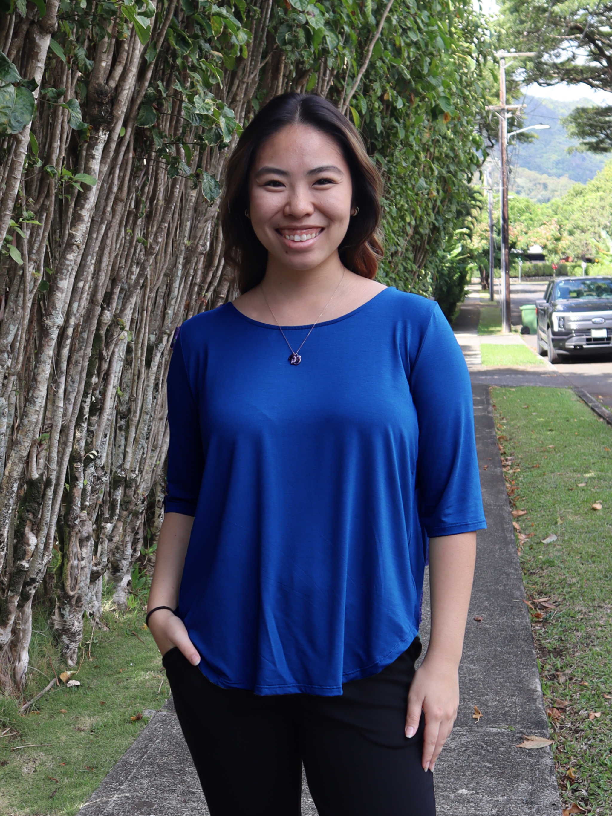 Hannah Top - Cobalt