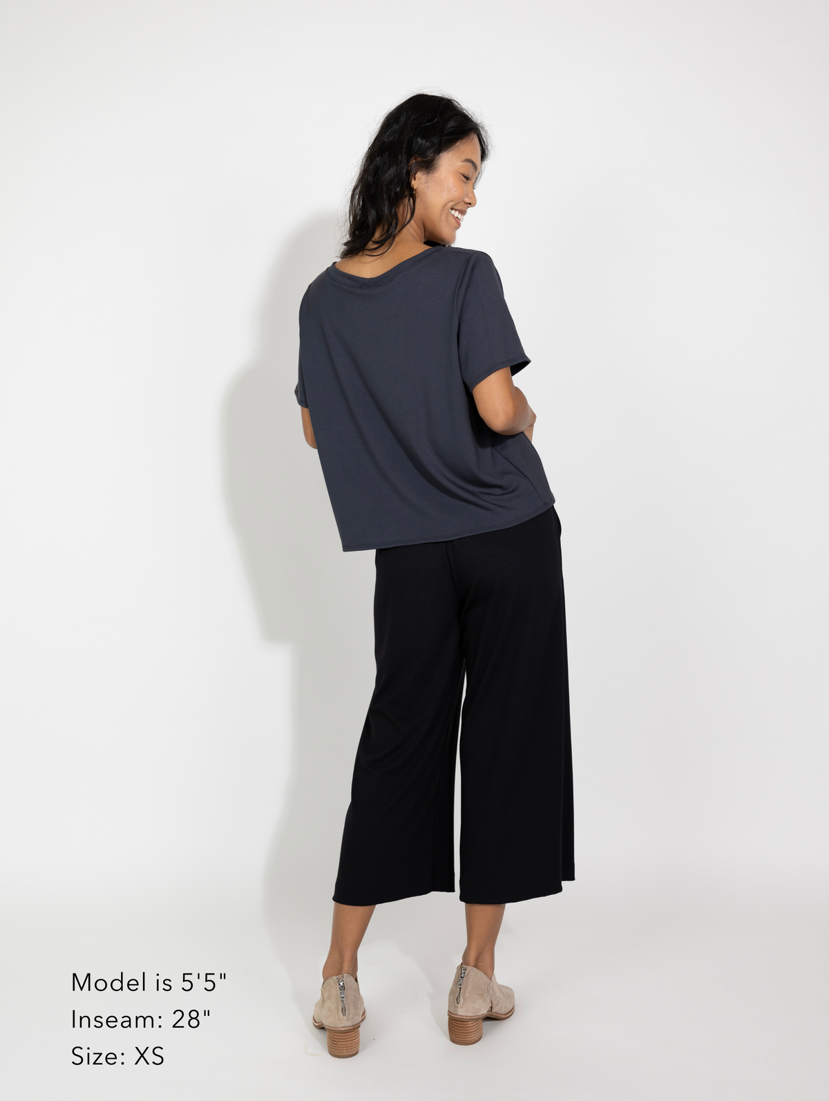 Milo Pant - Black Soft Ponte | Allison Izu