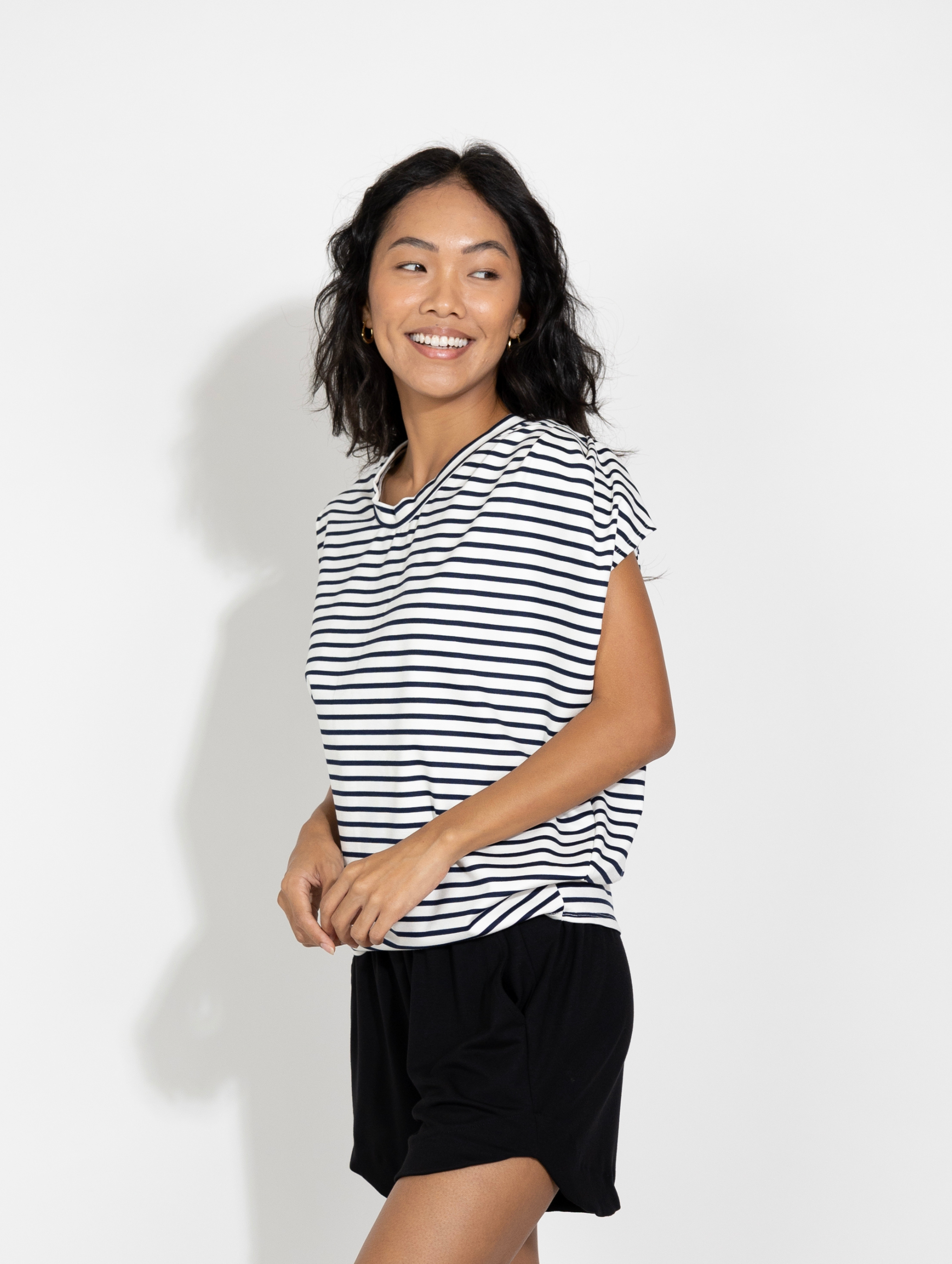 FINAL SALE: Margot Top - Nautical Stripe