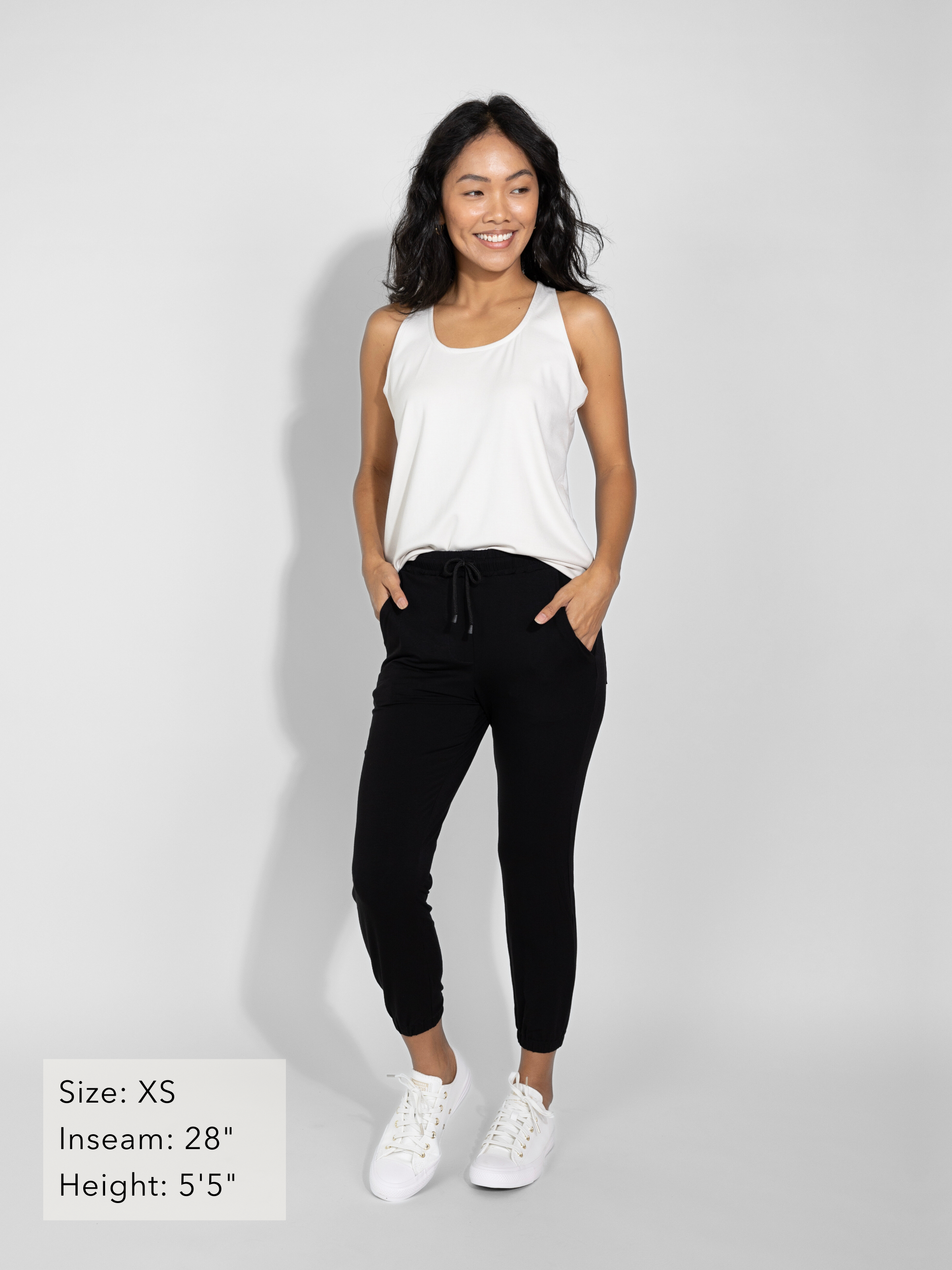 Sunrise Jogger - Black Rayon Jersey
