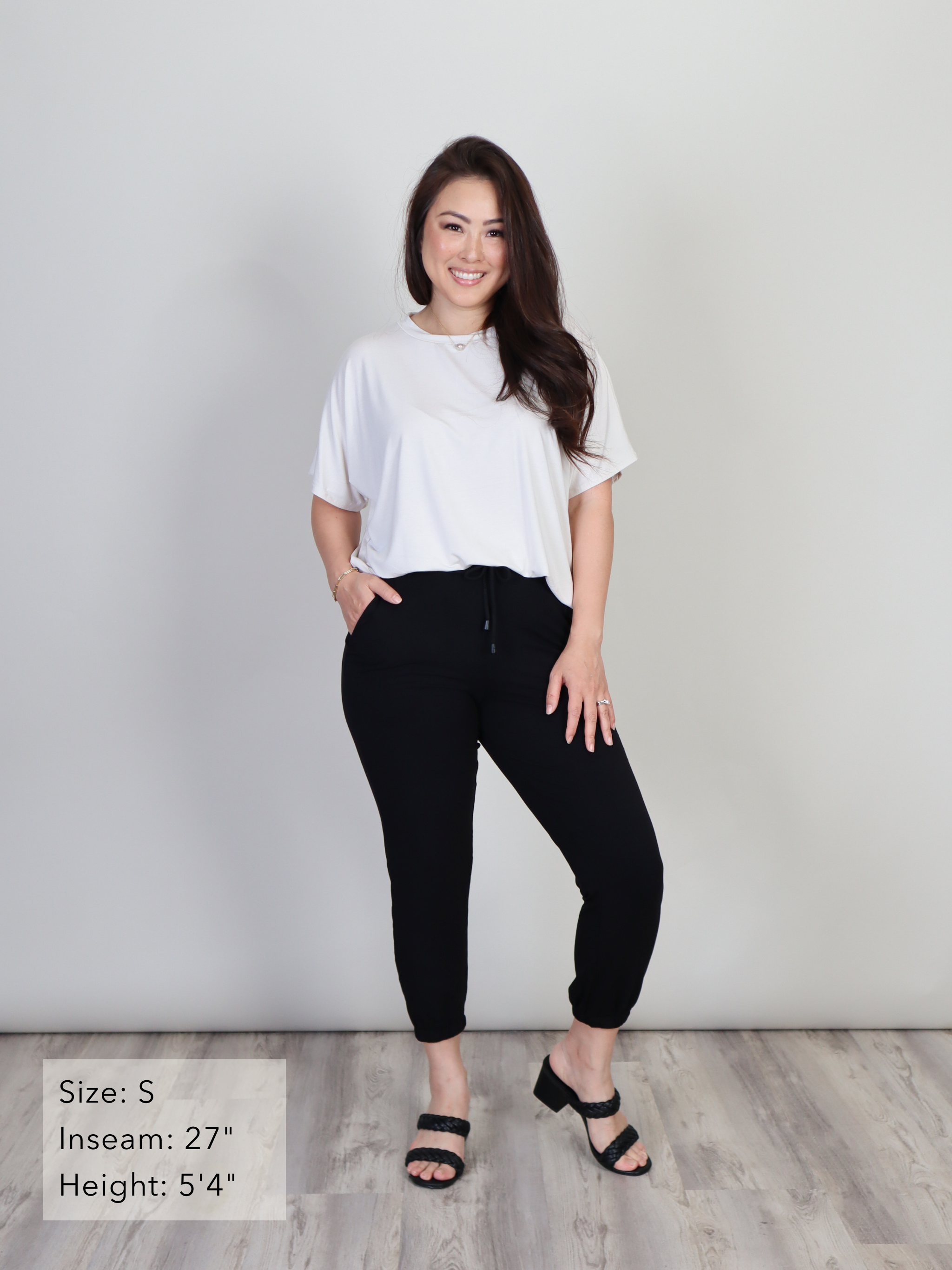 Sunrise Jogger - Black Rayon Jersey