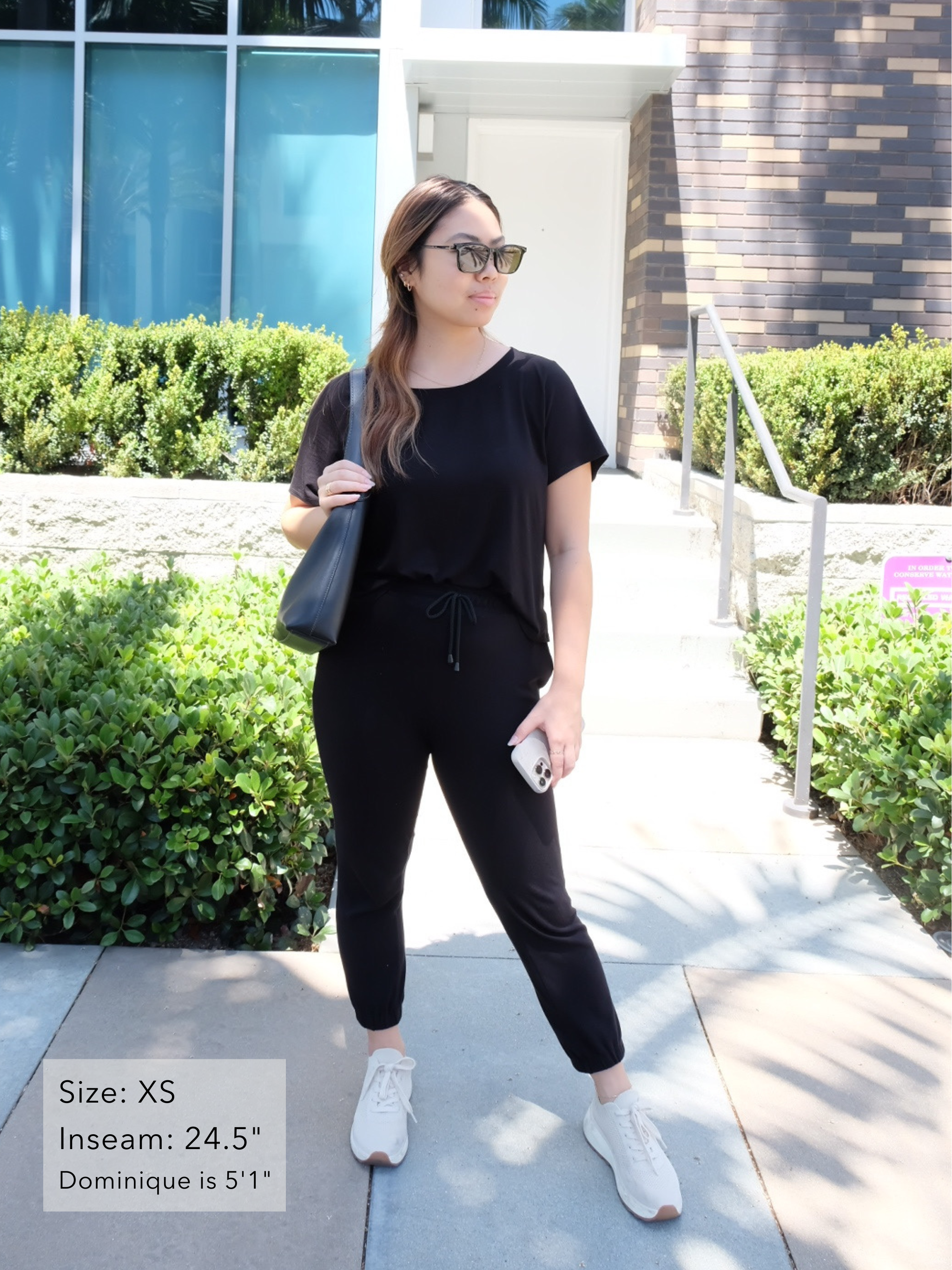 Sunrise Jogger - Black Rayon Jersey
