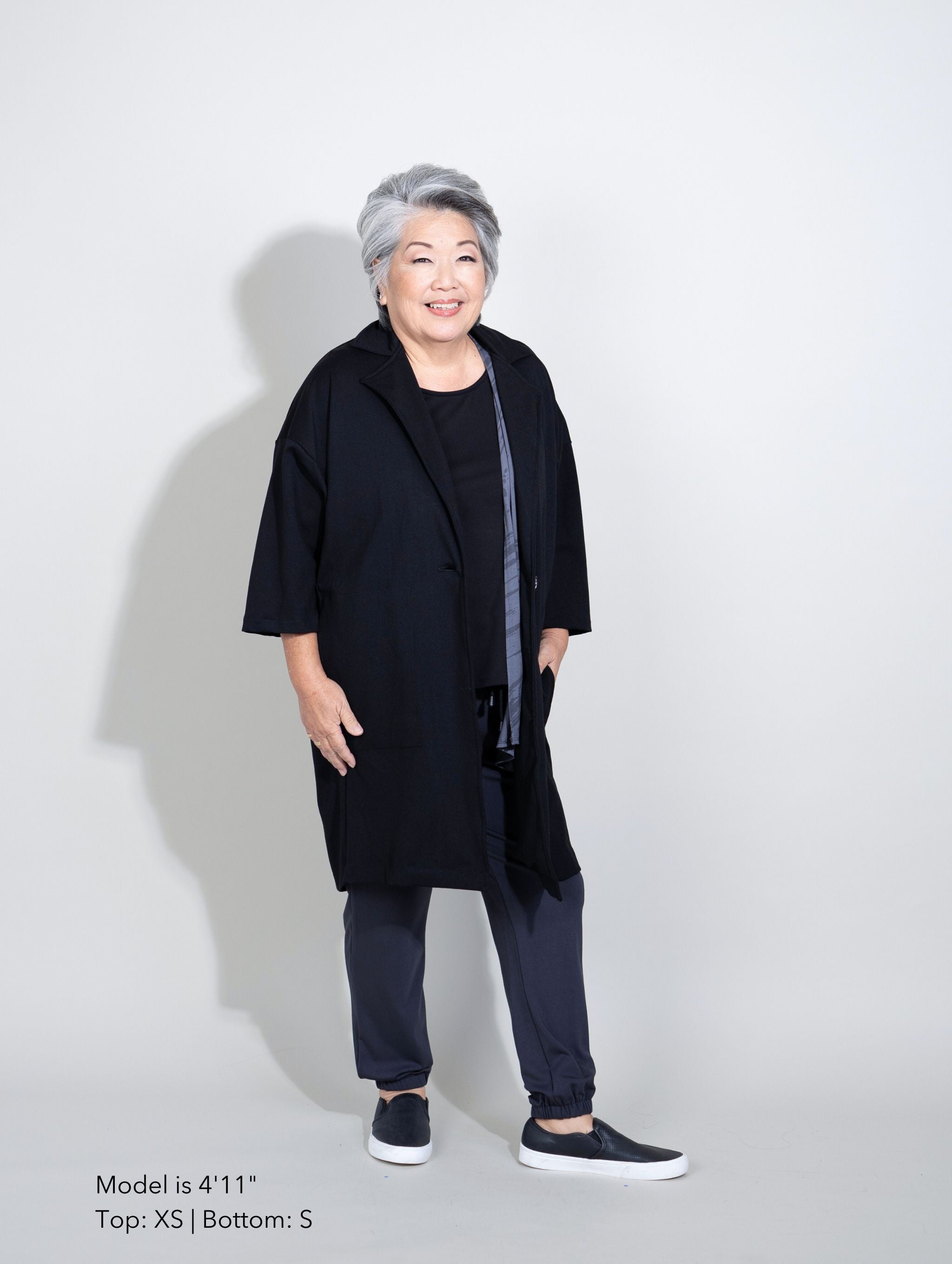 Rachel Coat - Black Ponte