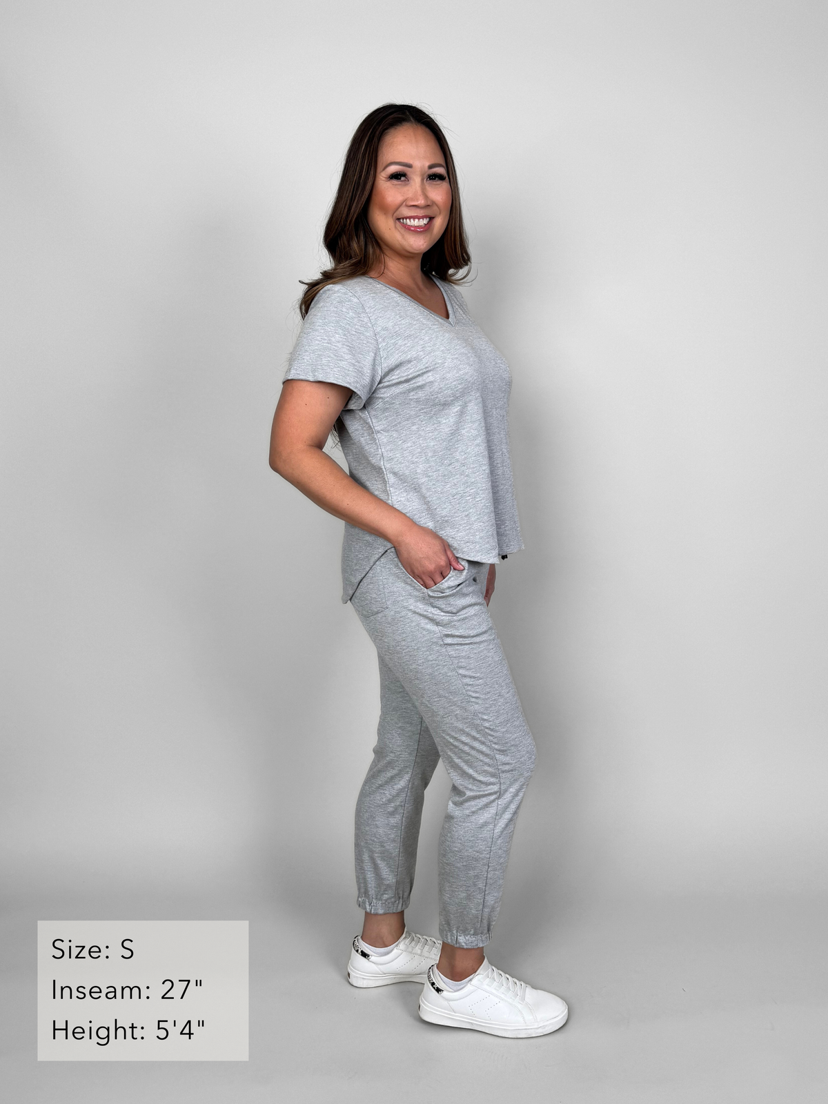 Sunrise Jogger - Heather Grey | Allison Izu