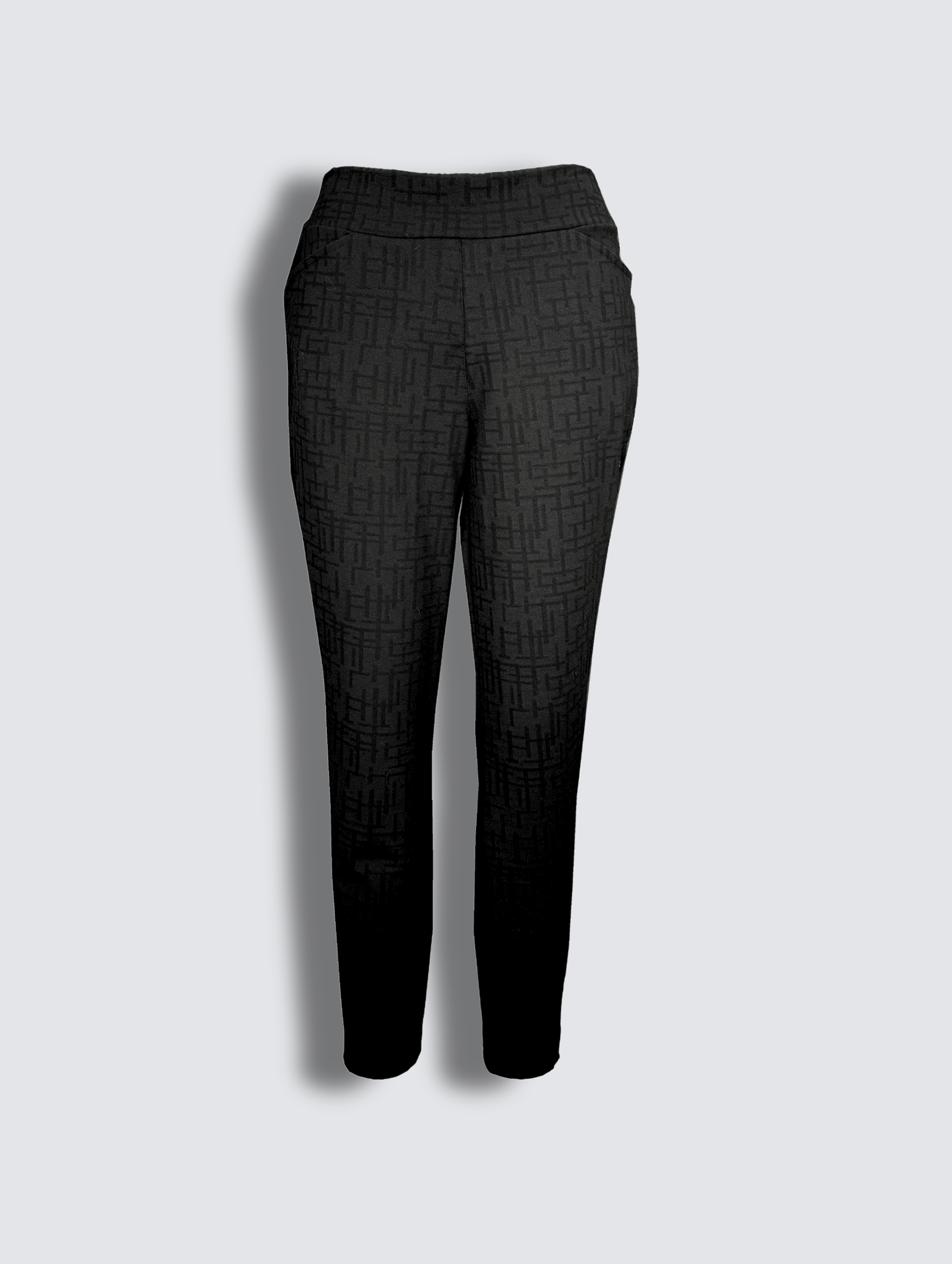 Coral Pant - Black Maze Ponte