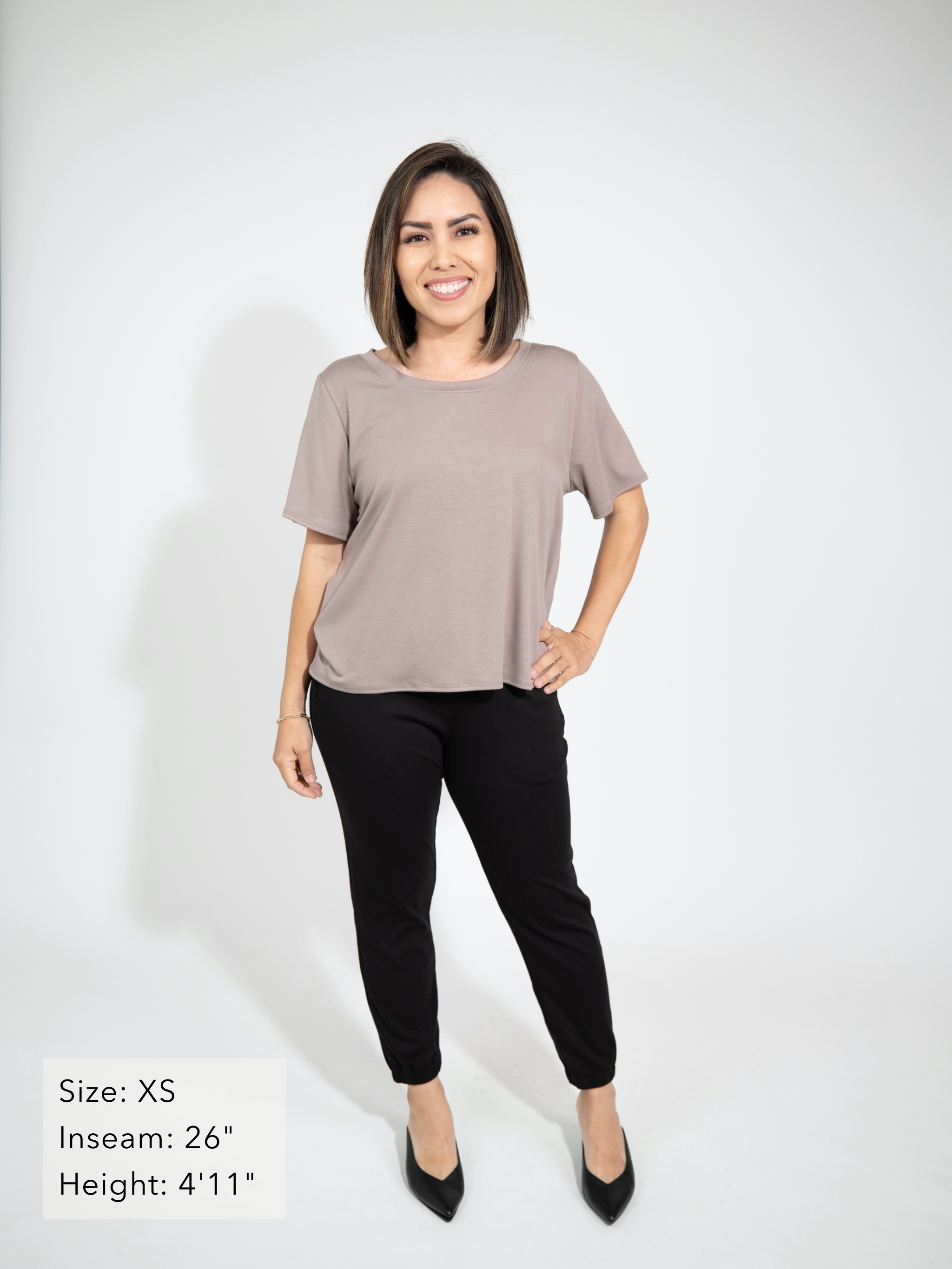 Sunrise Jogger - Black Soft Ponte