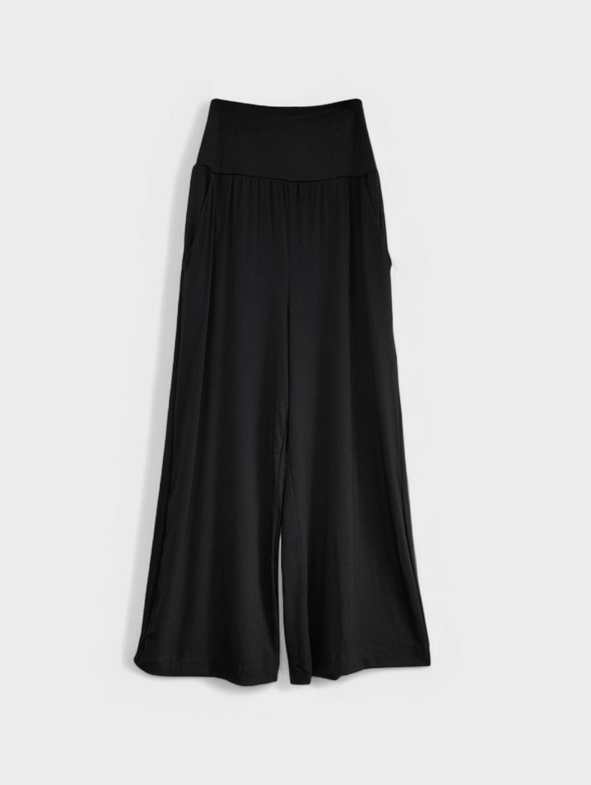 Milo Pant - Black Rayon Jersey