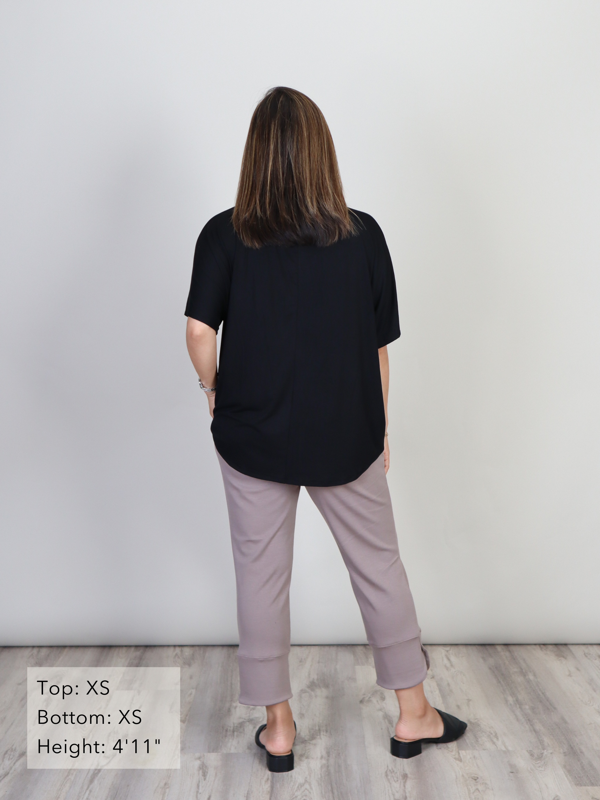 Dayna Top - Black Rayon Jersey