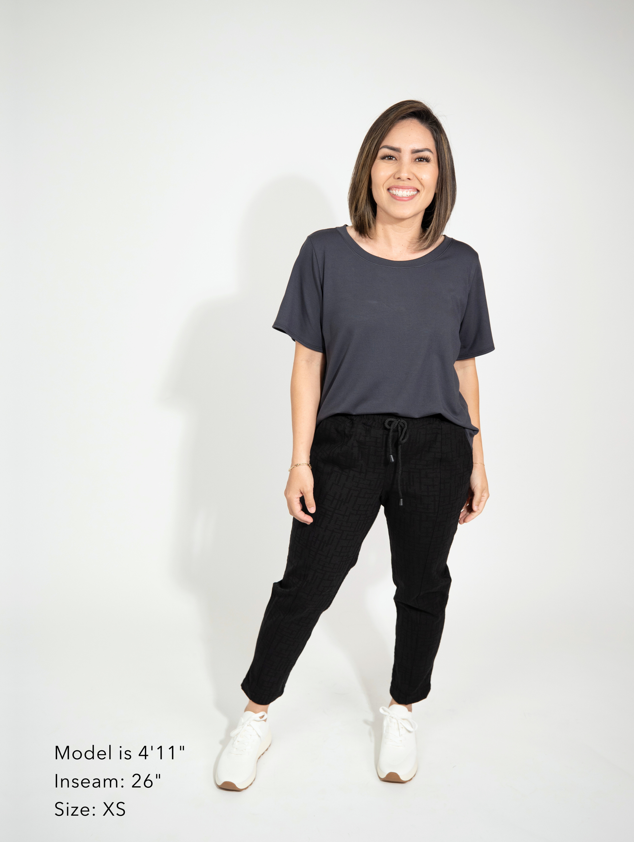 Brooklyn Pant - Black Maze Ponte