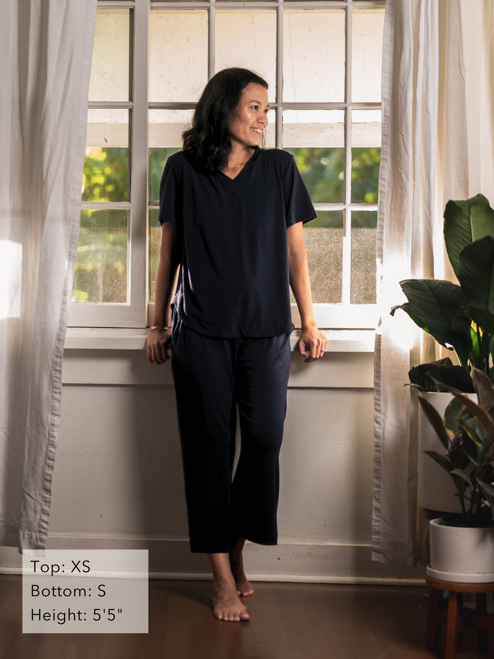 Becca Top - Black Rayon Jersey