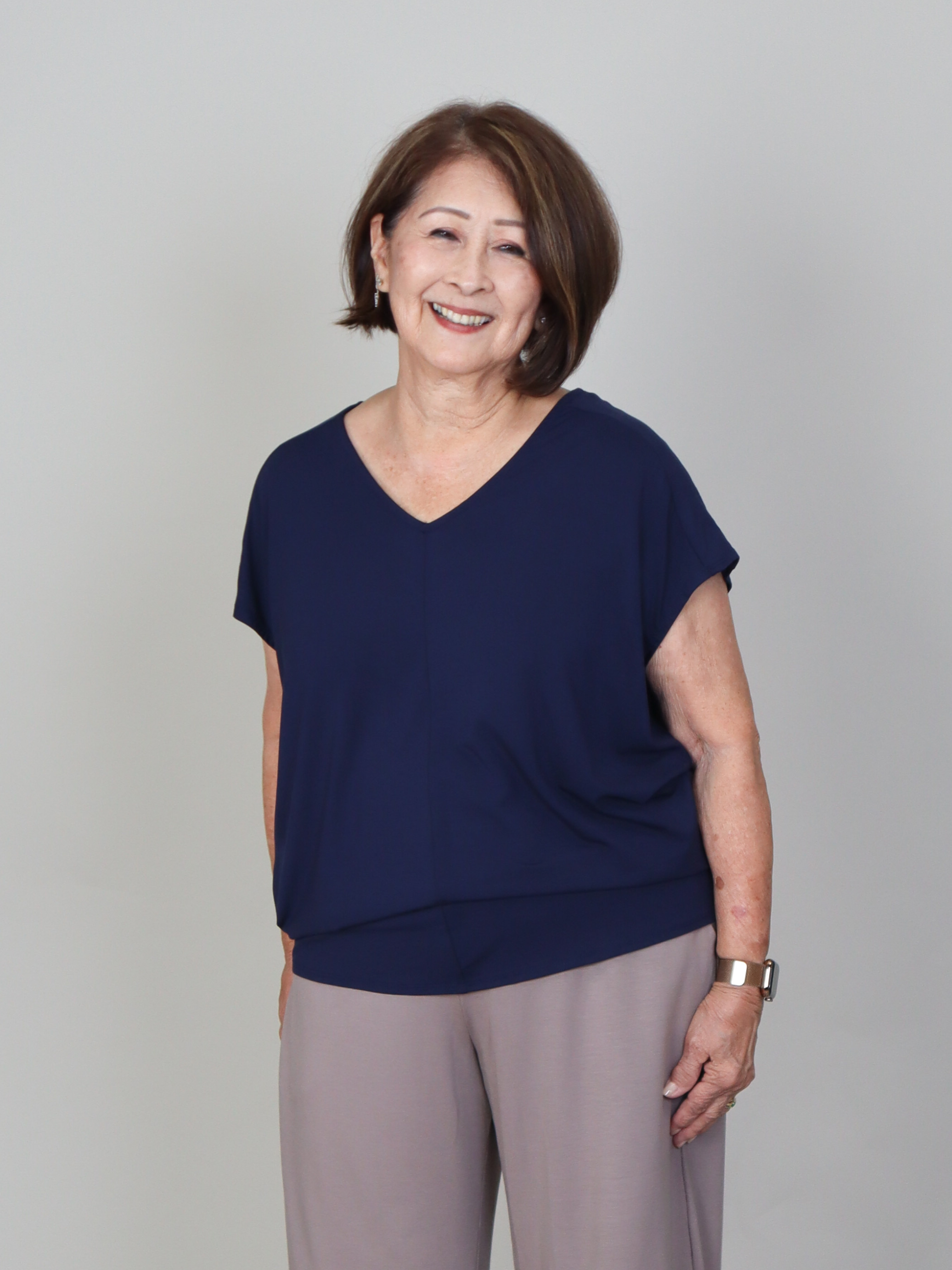 Ella Top - Midnight Rayon Jersey