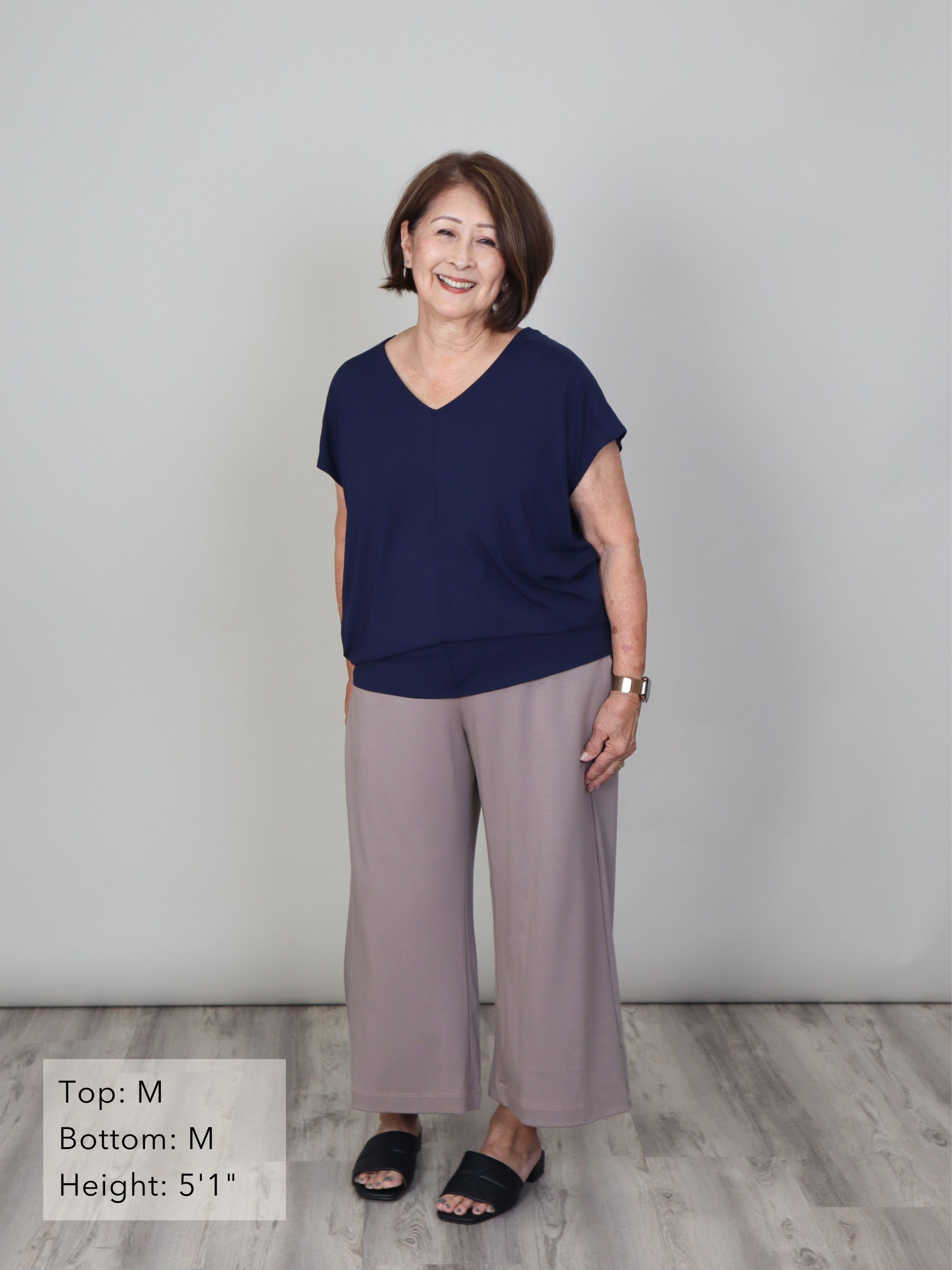 Ella Top - Midnight Rayon Jersey