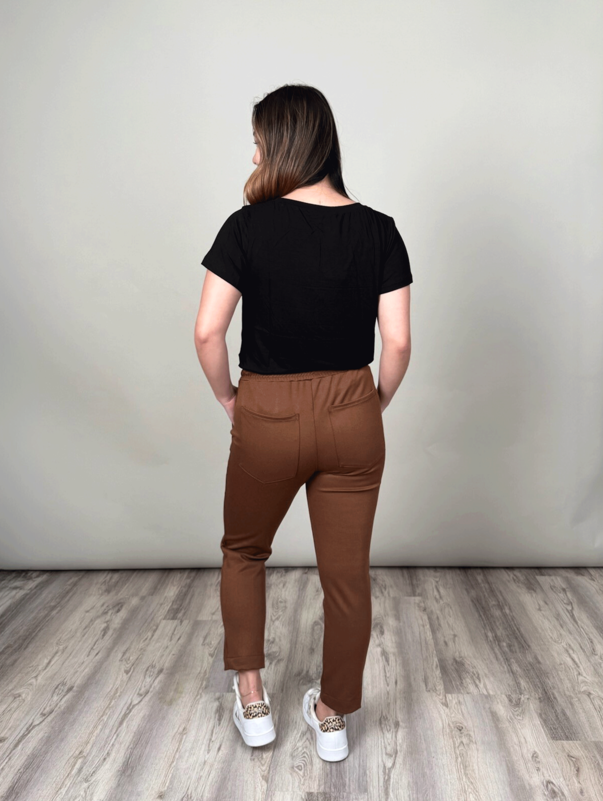 Brooklyn Pant - Toffee Twill Ponte