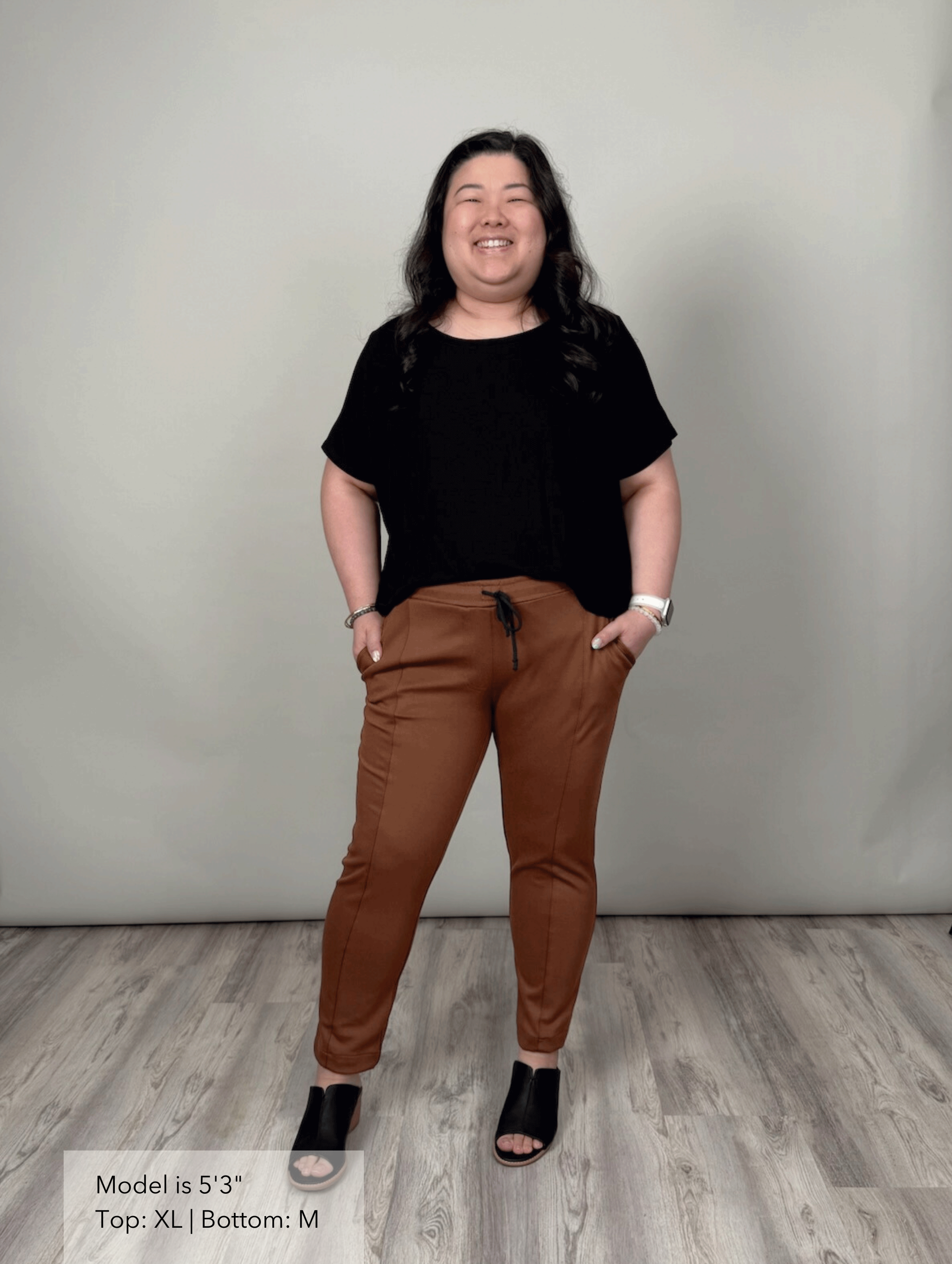 Brooklyn Pant - Toffee Twill Ponte