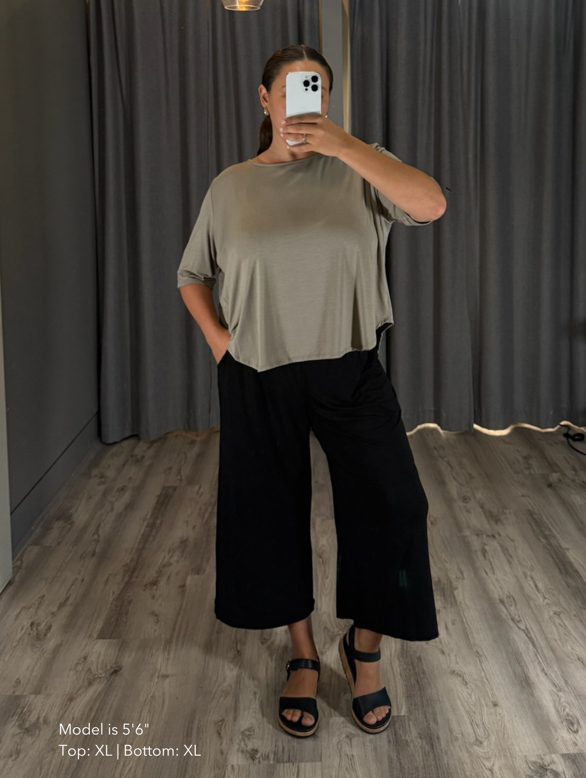 Hannah Top - Matcha Rayon Jersey