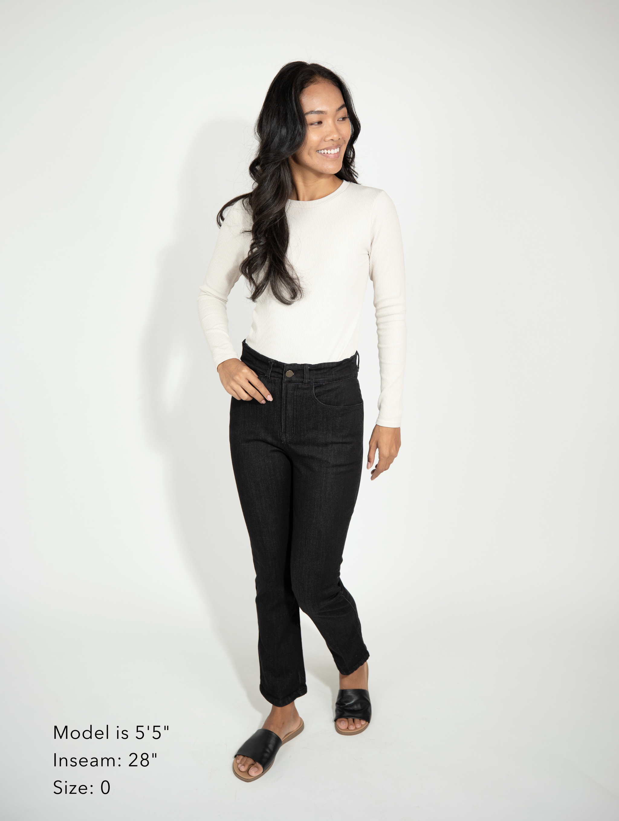 Hotel Slim Straight Jean - Black Denim