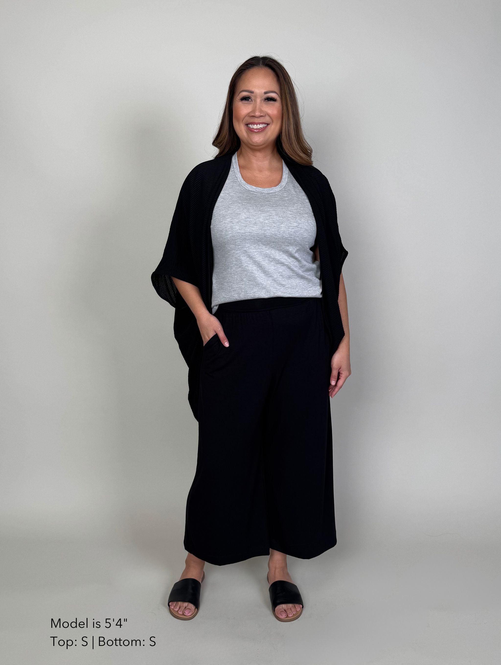 Milo Pant - Black Rayon Jersey