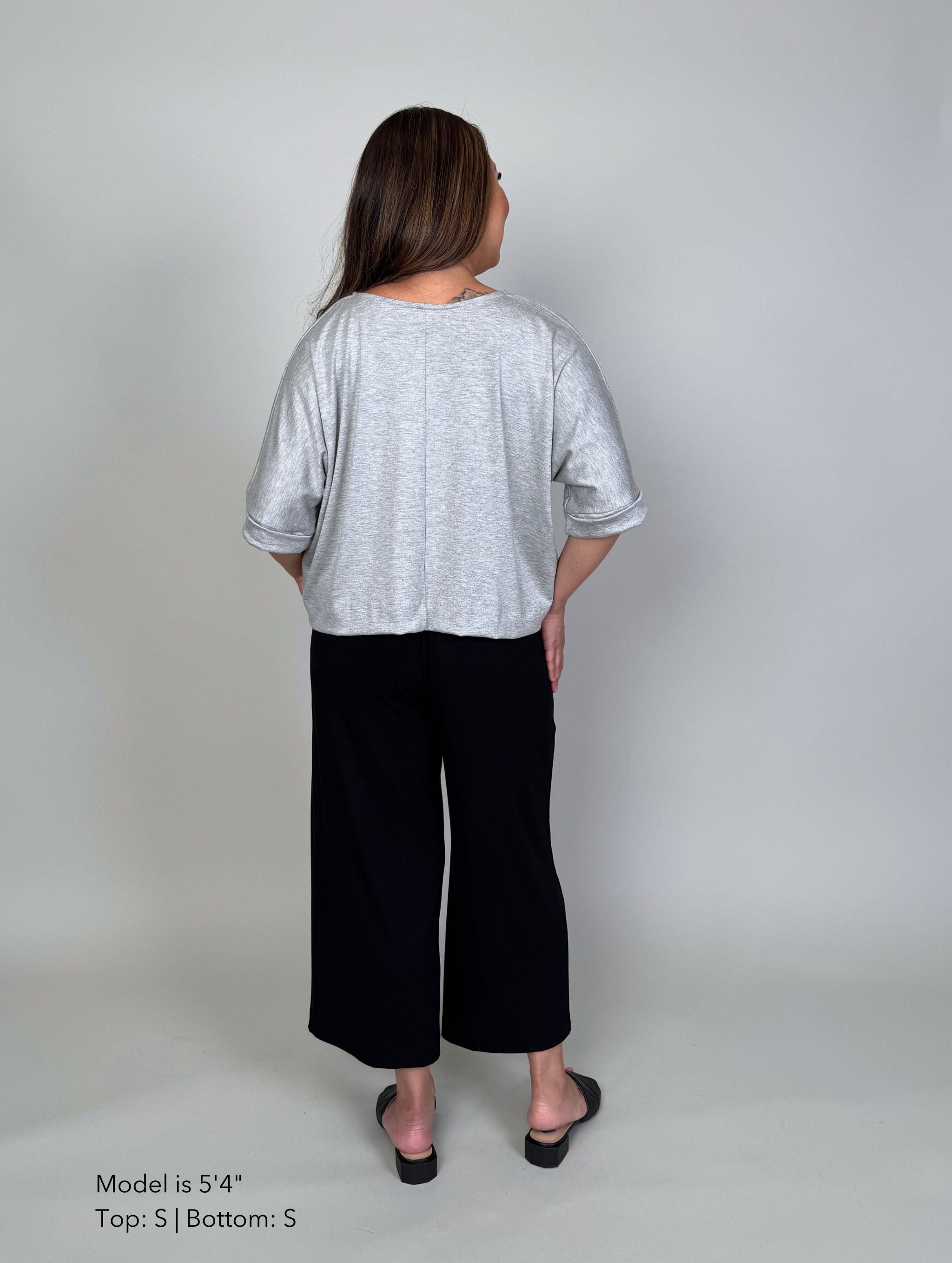 Milo Pant - Black Rayon Jersey