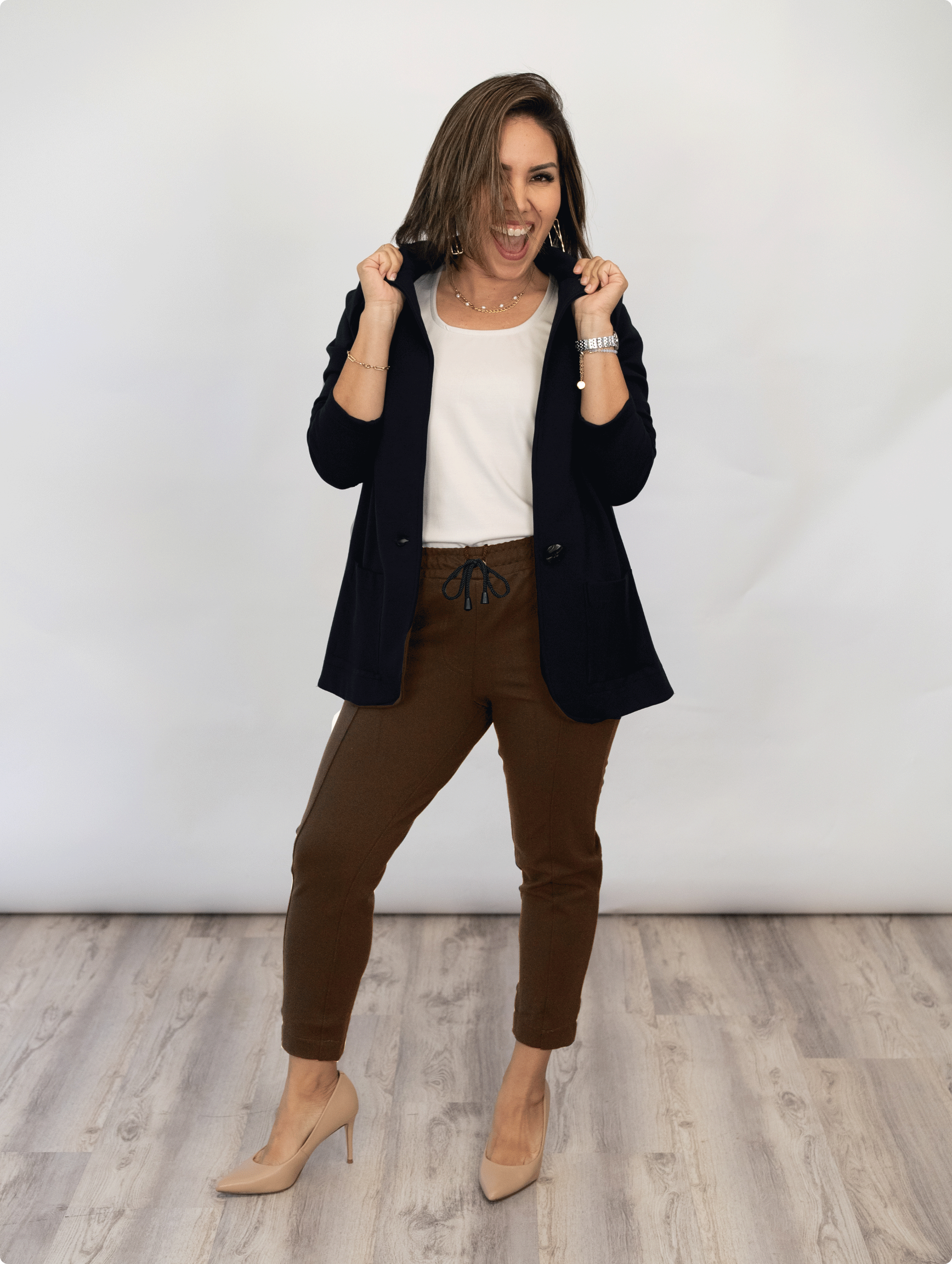 Brooklyn Pant - Toffee Twill Ponte
