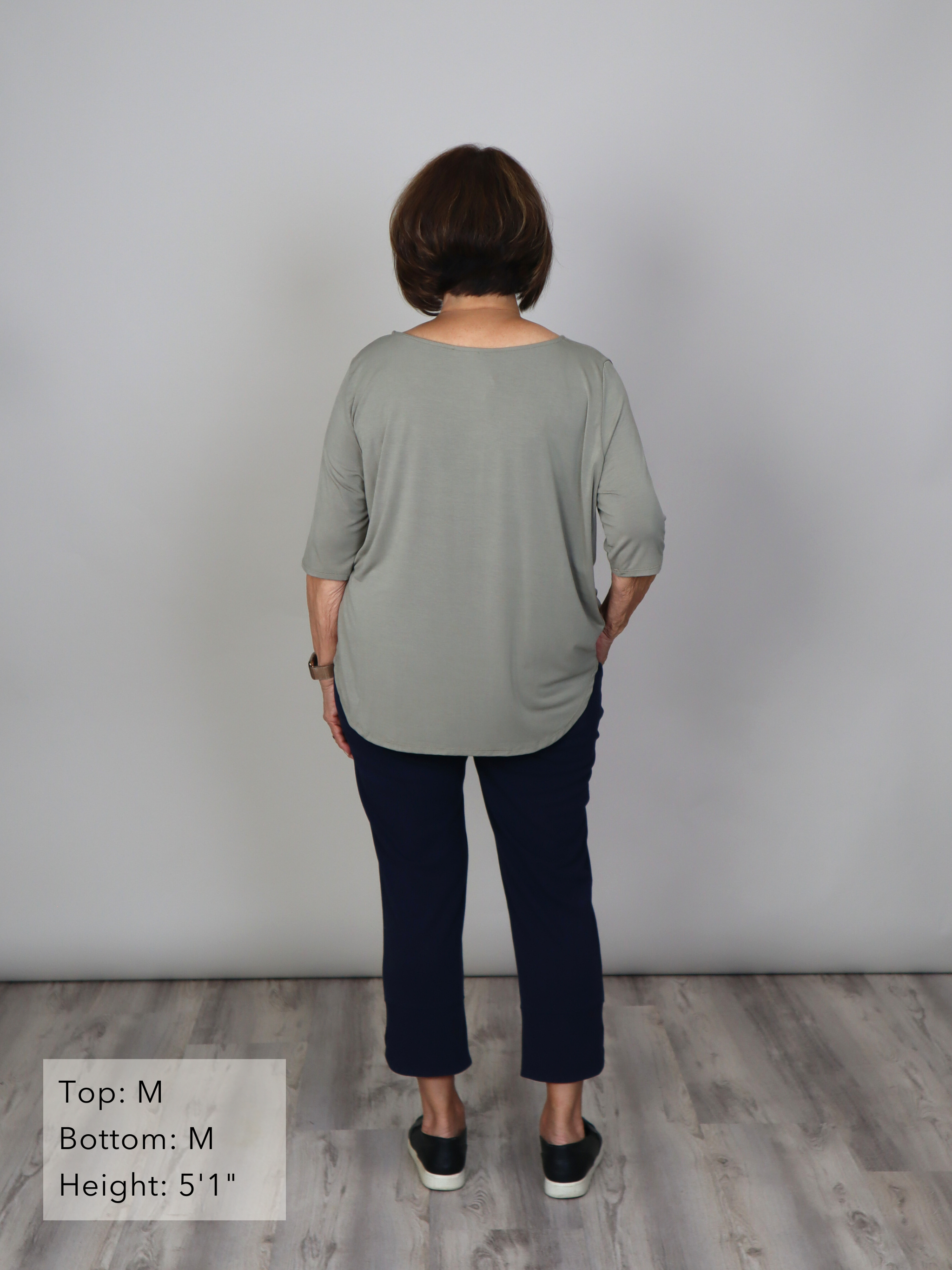 Hannah Top - Matcha Rayon Jersey