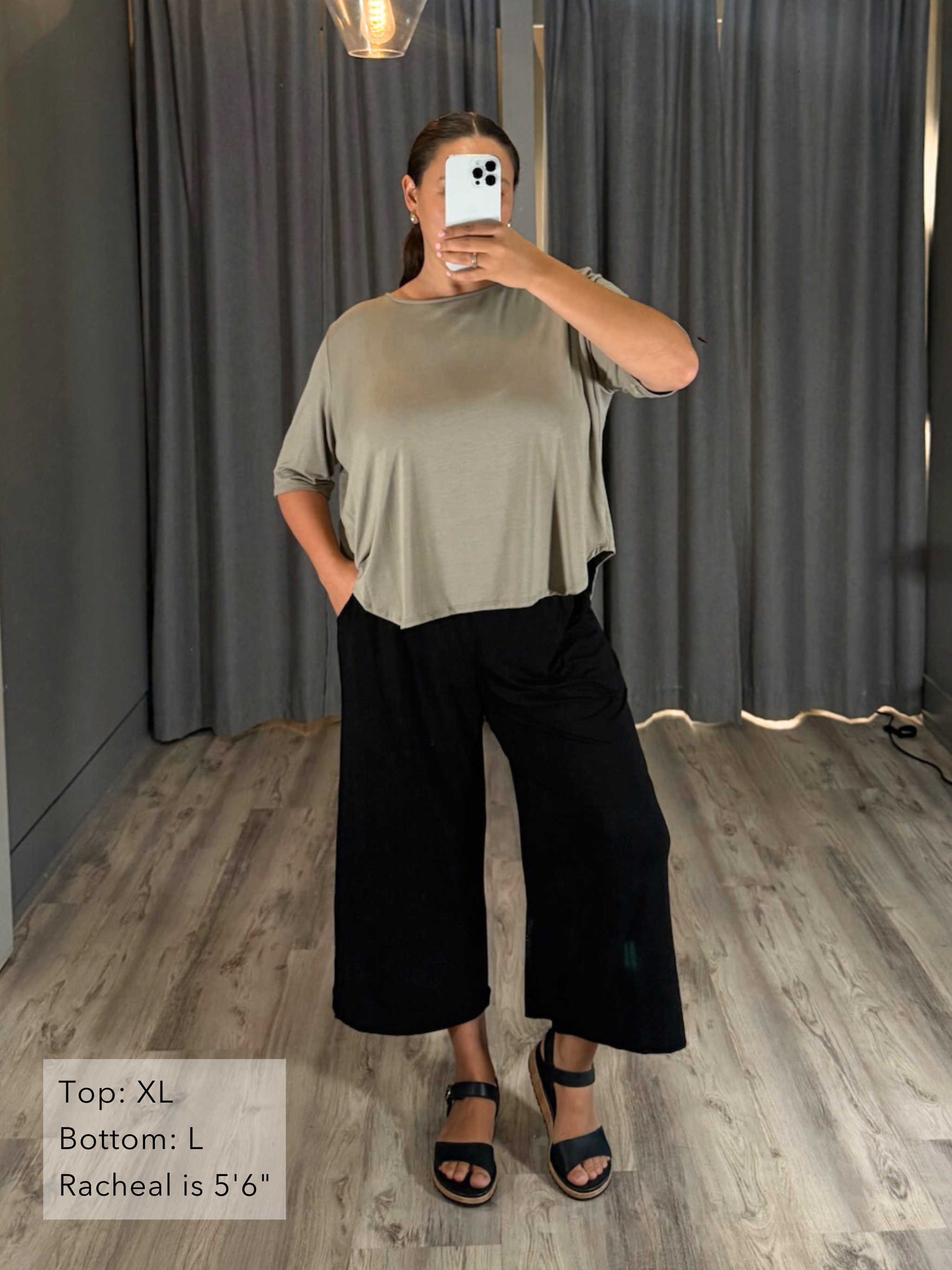 Hannah Top - Matcha Rayon Jersey