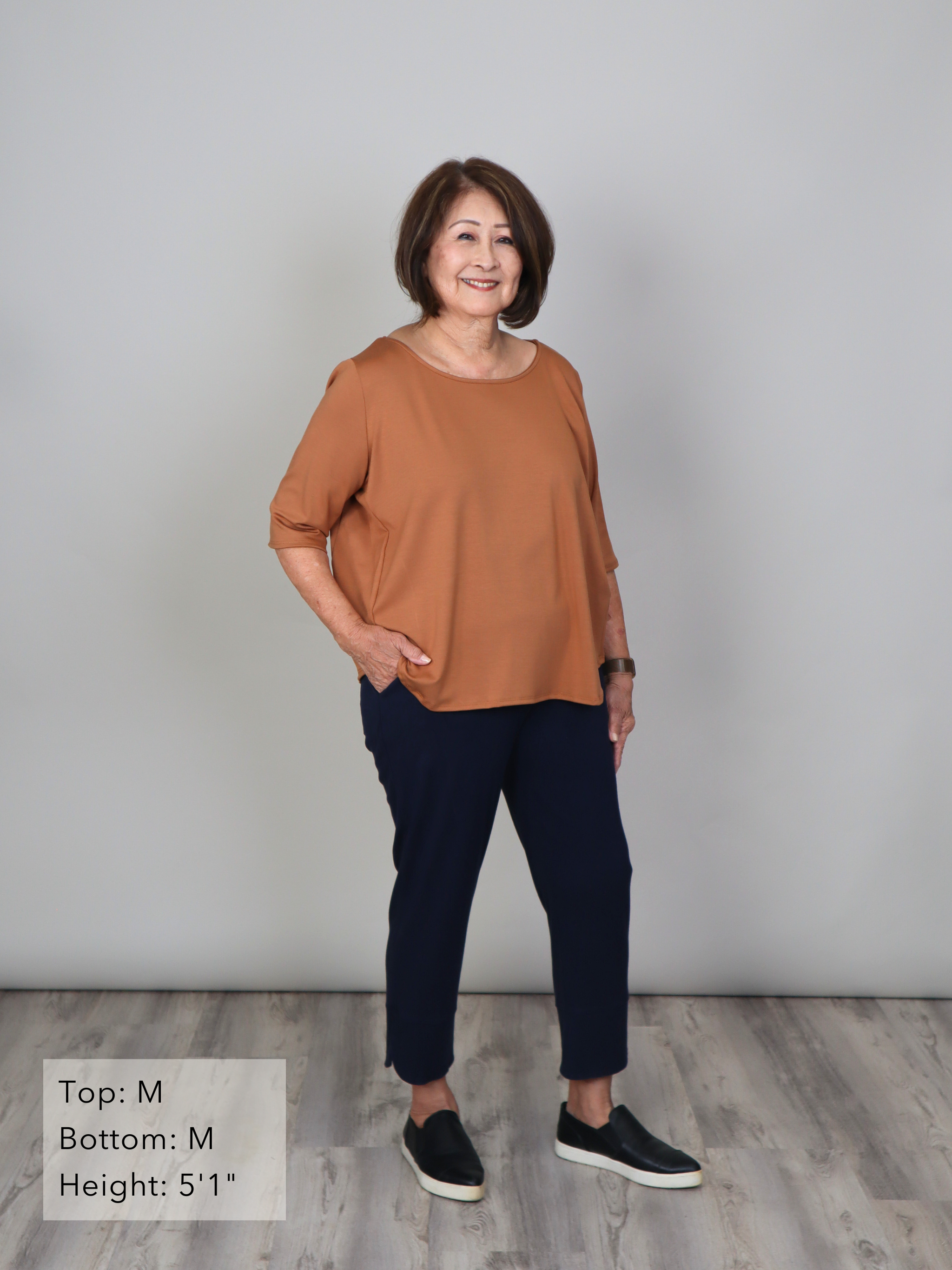 Hannah Top - Granola Soft Ponte
