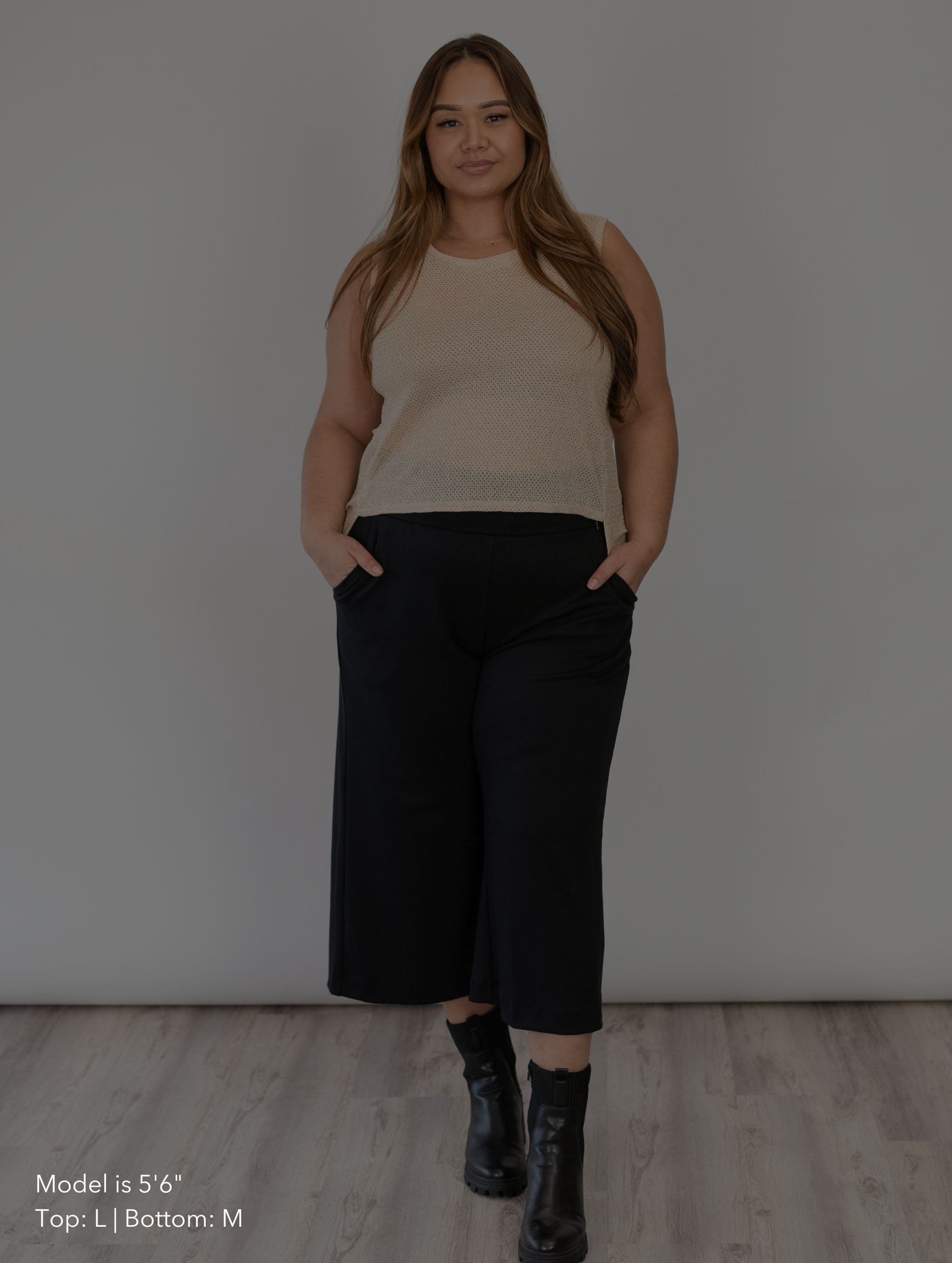 Max Tank - Charcoal Rayon Jersey