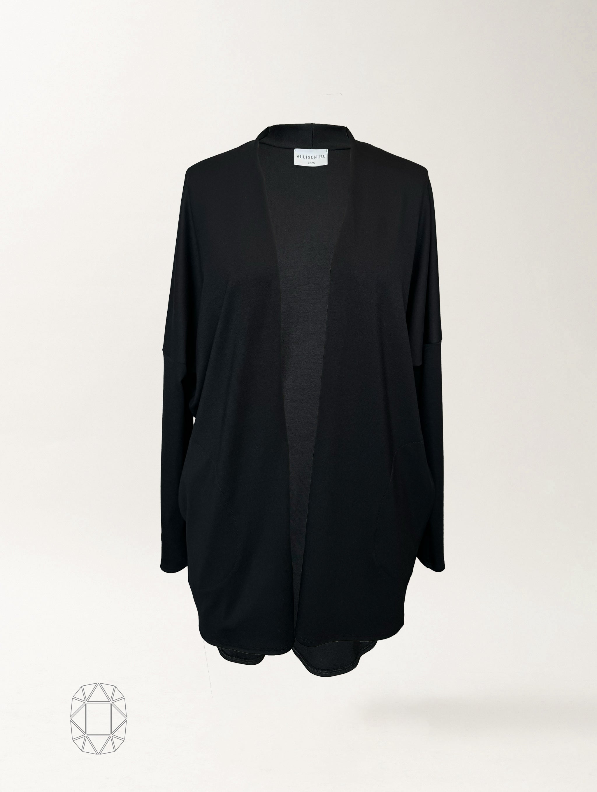 Remy Cover Up - Black Soft Ponte
