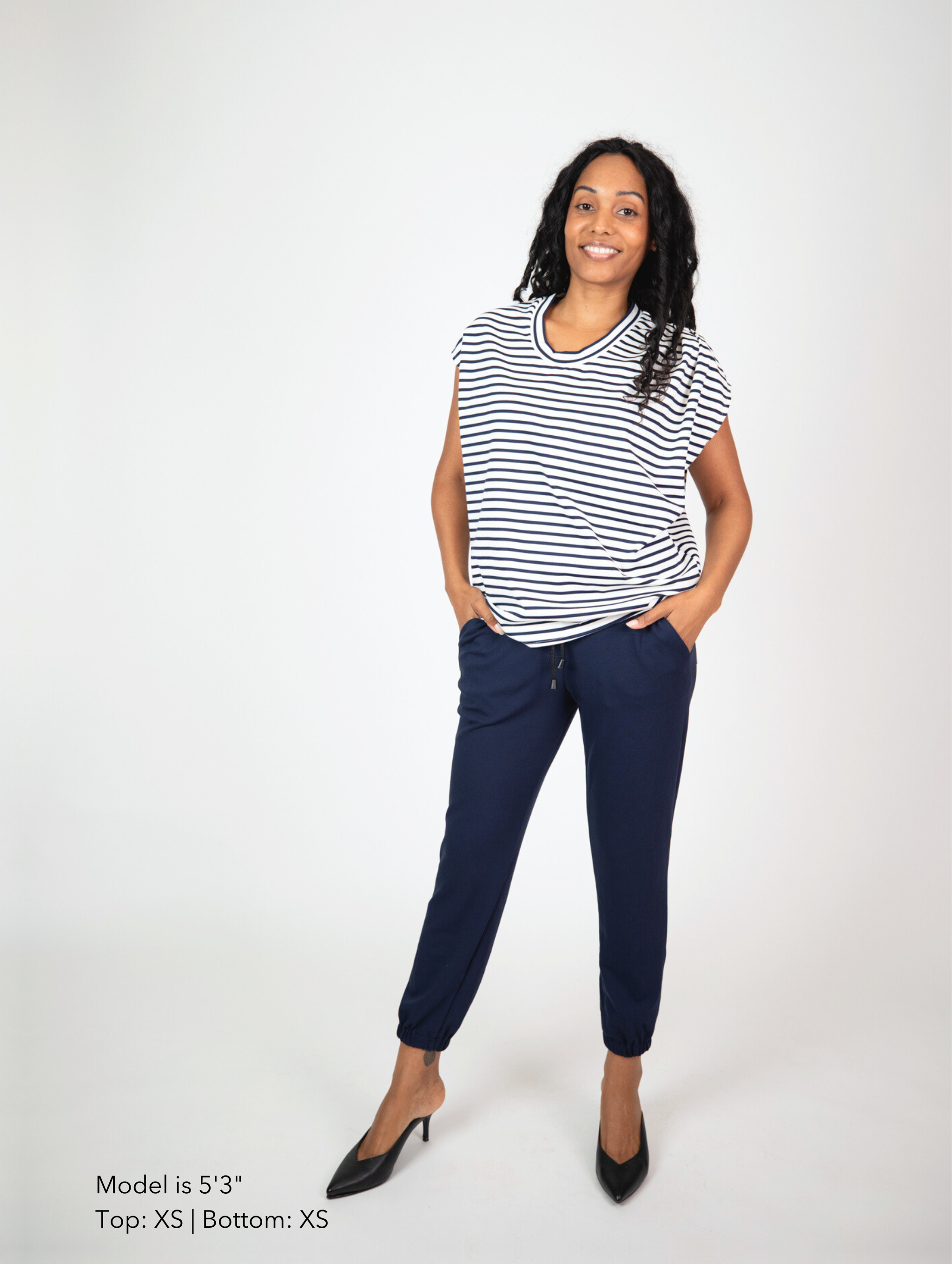 FINAL SALE: Margot Top - Nautical Stripe