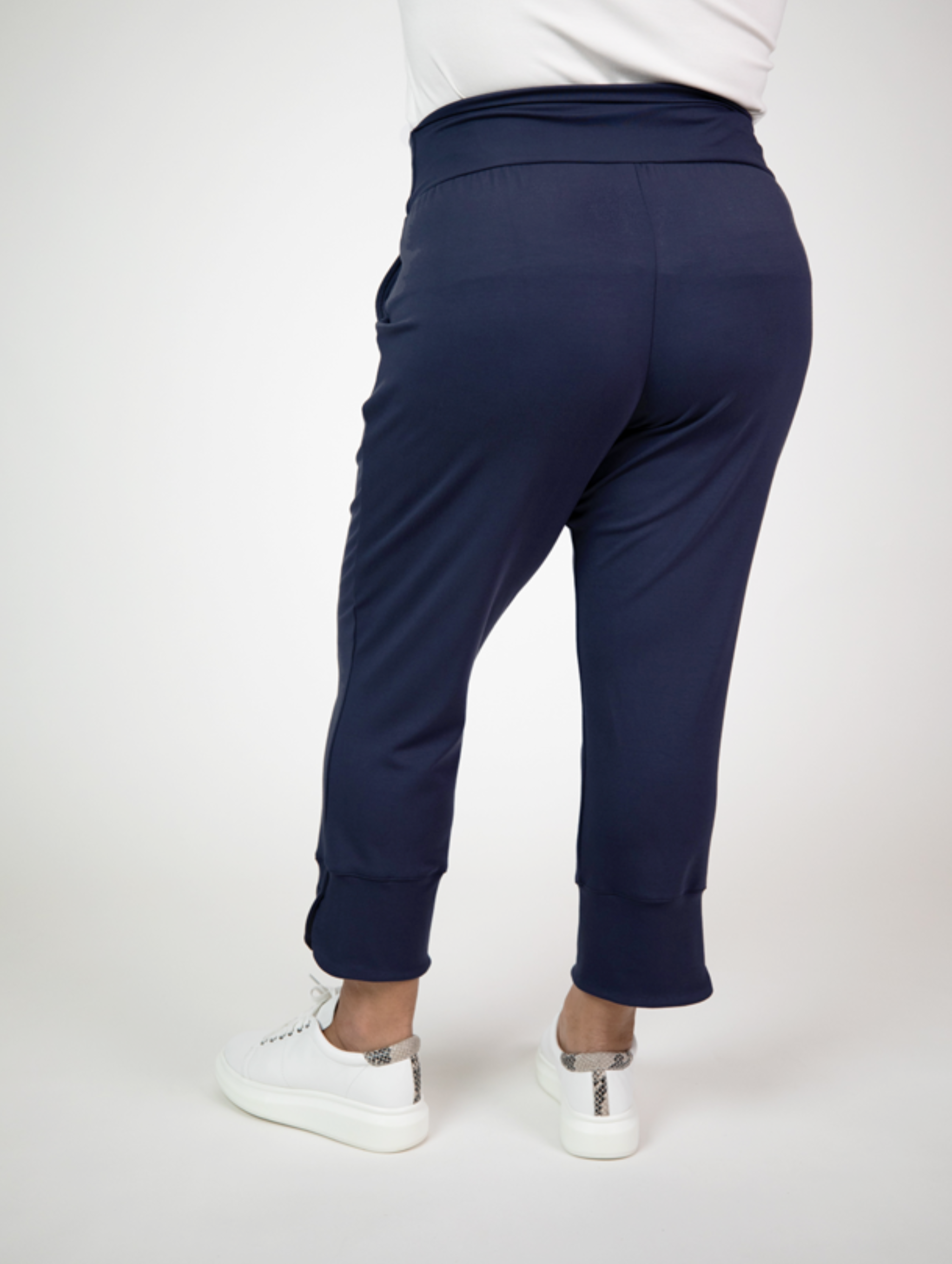 Miki Pant - Midnight Rayon Jersey