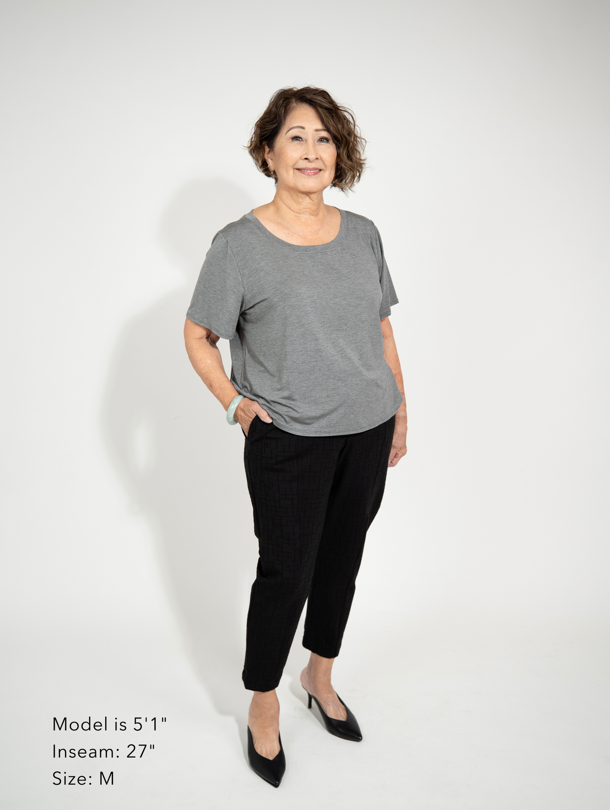 Brooklyn Pant - Black Maze Ponte | Allison Izu