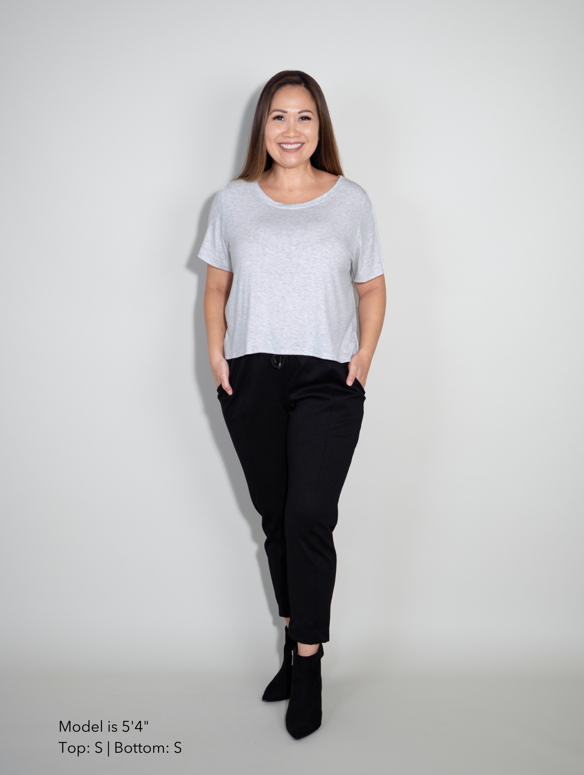 FINAL SALE: Emi Top - Heather Ash