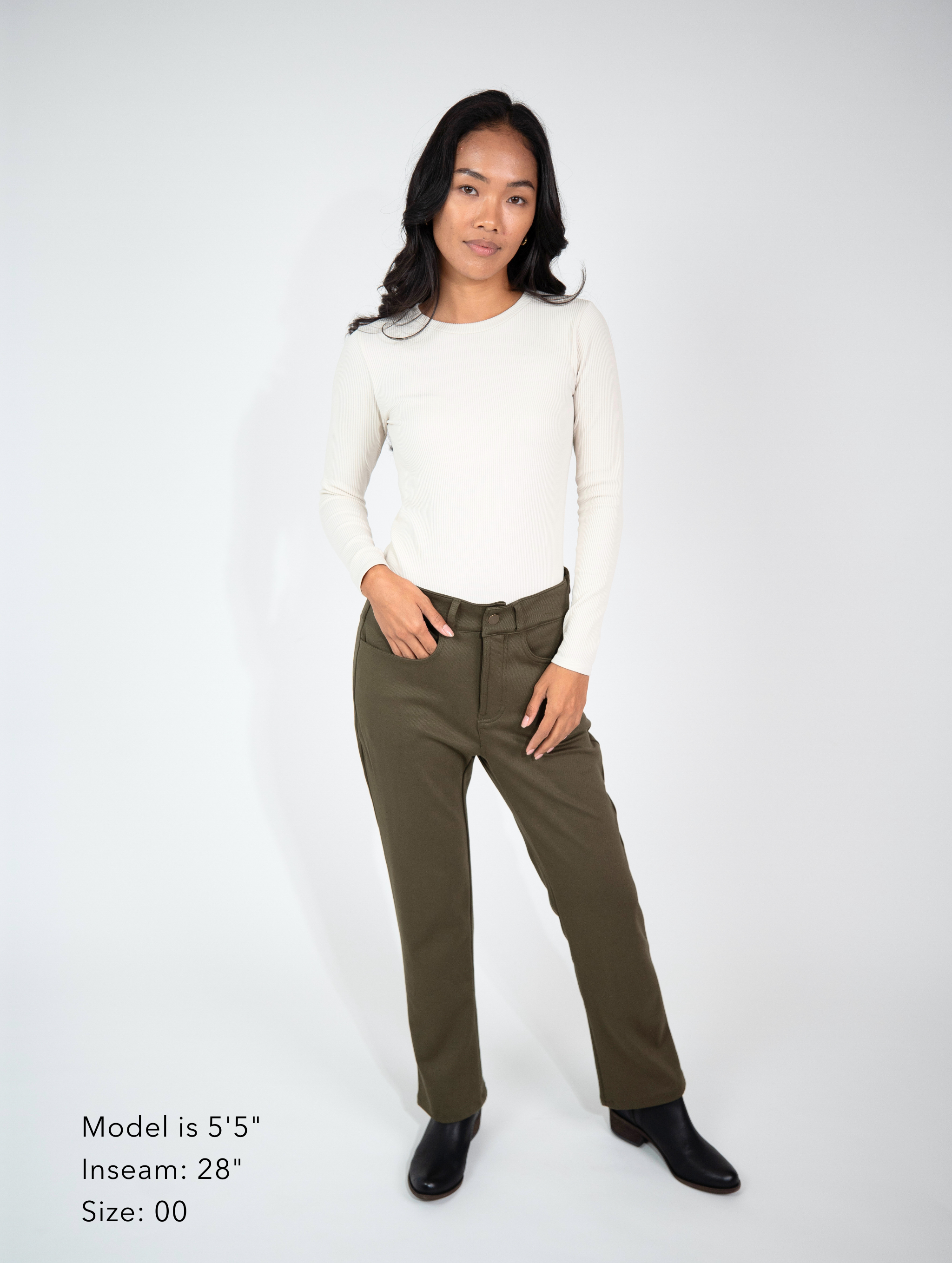 Smith Straight Jean - Olive