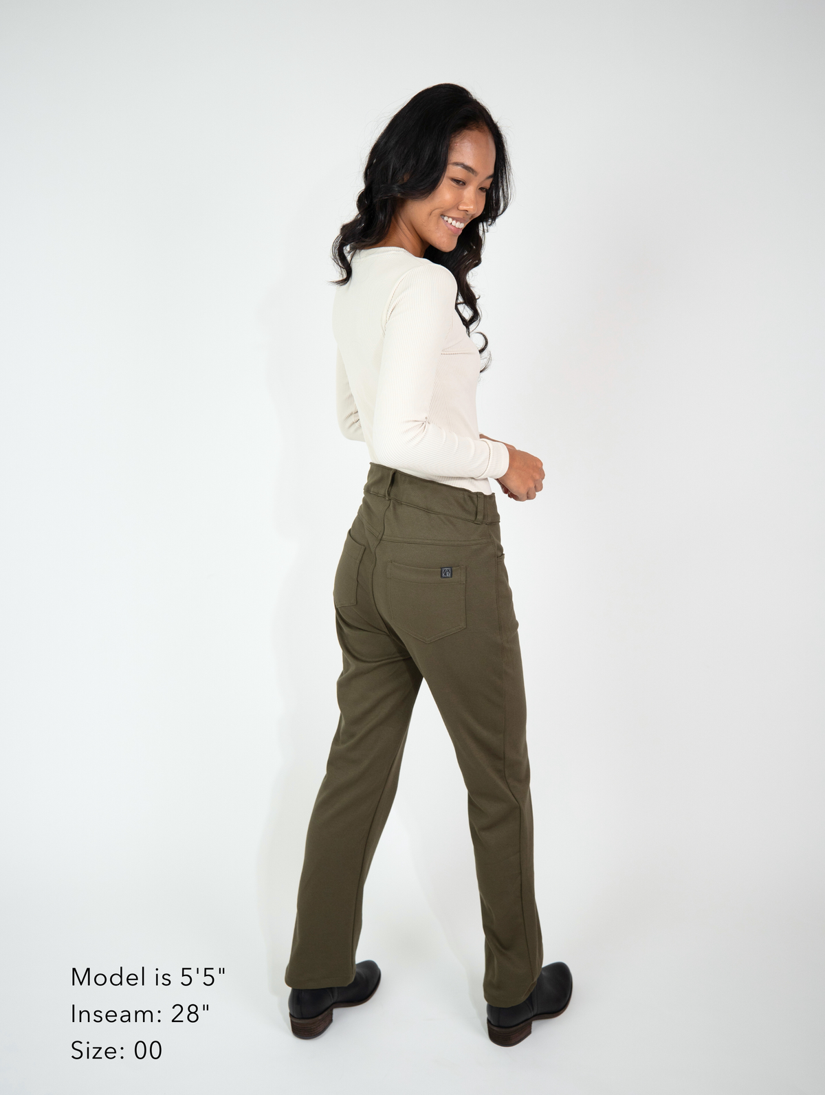 Smith Straight Jean - Olive | Allison Izu Smith Straight Jean - Olive | Allison Izu