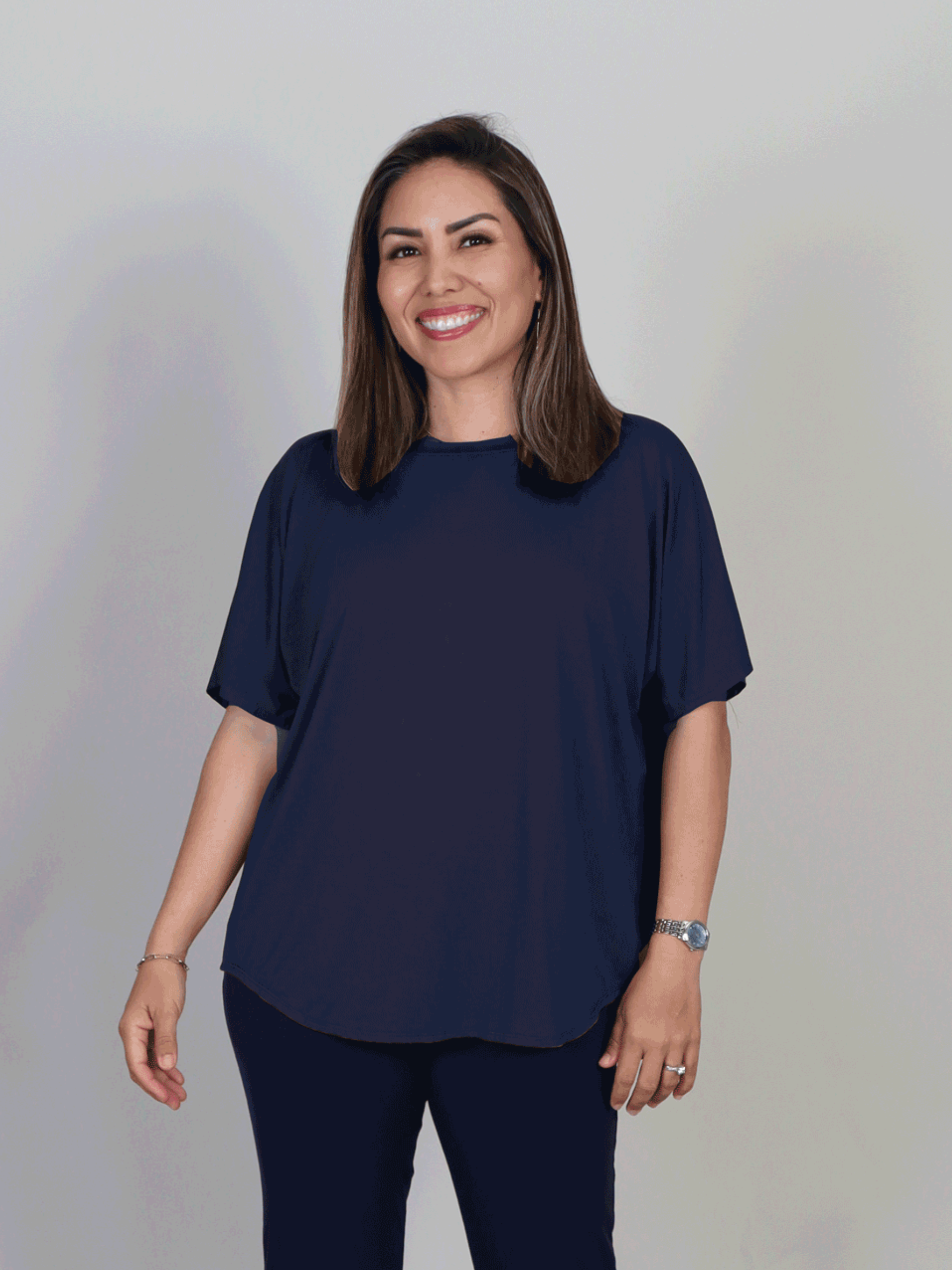 Dayna Top - Midnight Rayon Jersey
