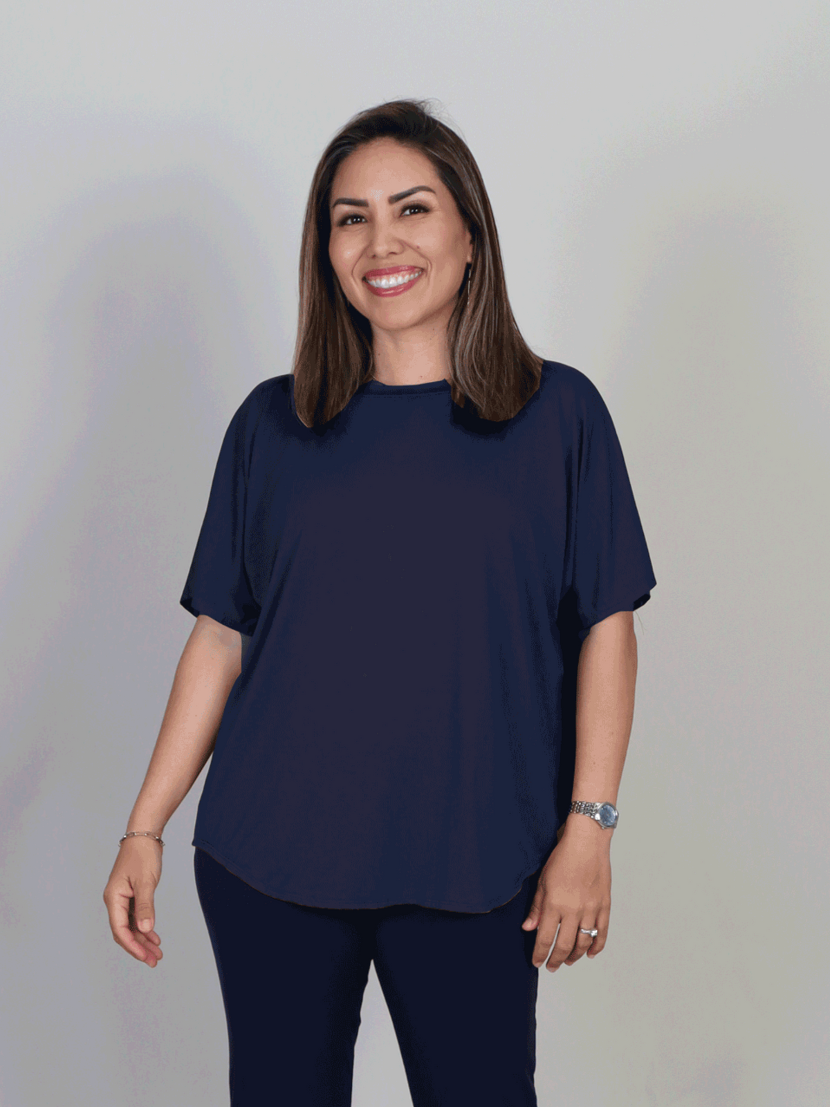 Daihana（3点） Dayna Top - Midnight Rayon Jersey | Allison Izu