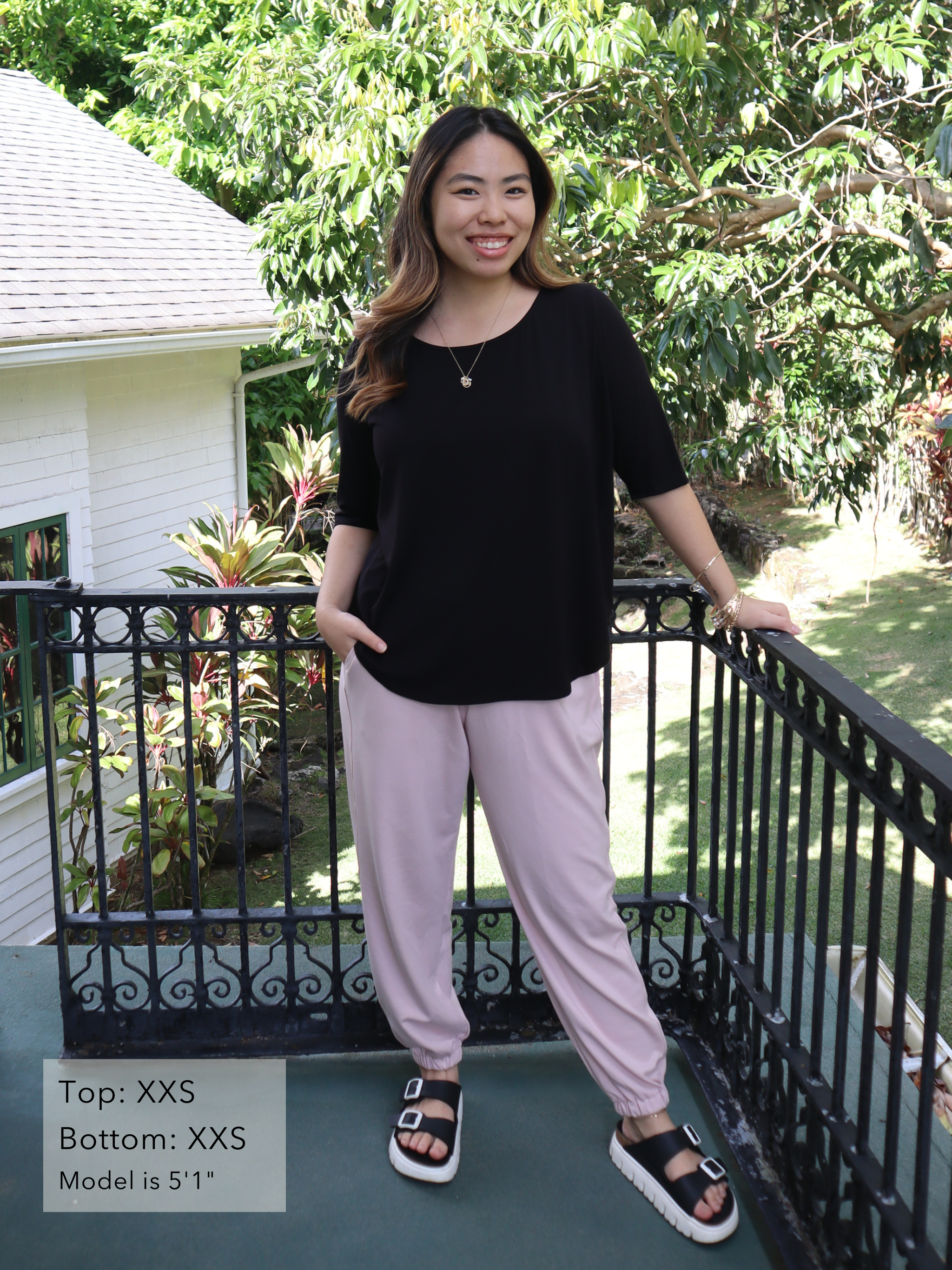 Hannah Top - Black Soft Ponte